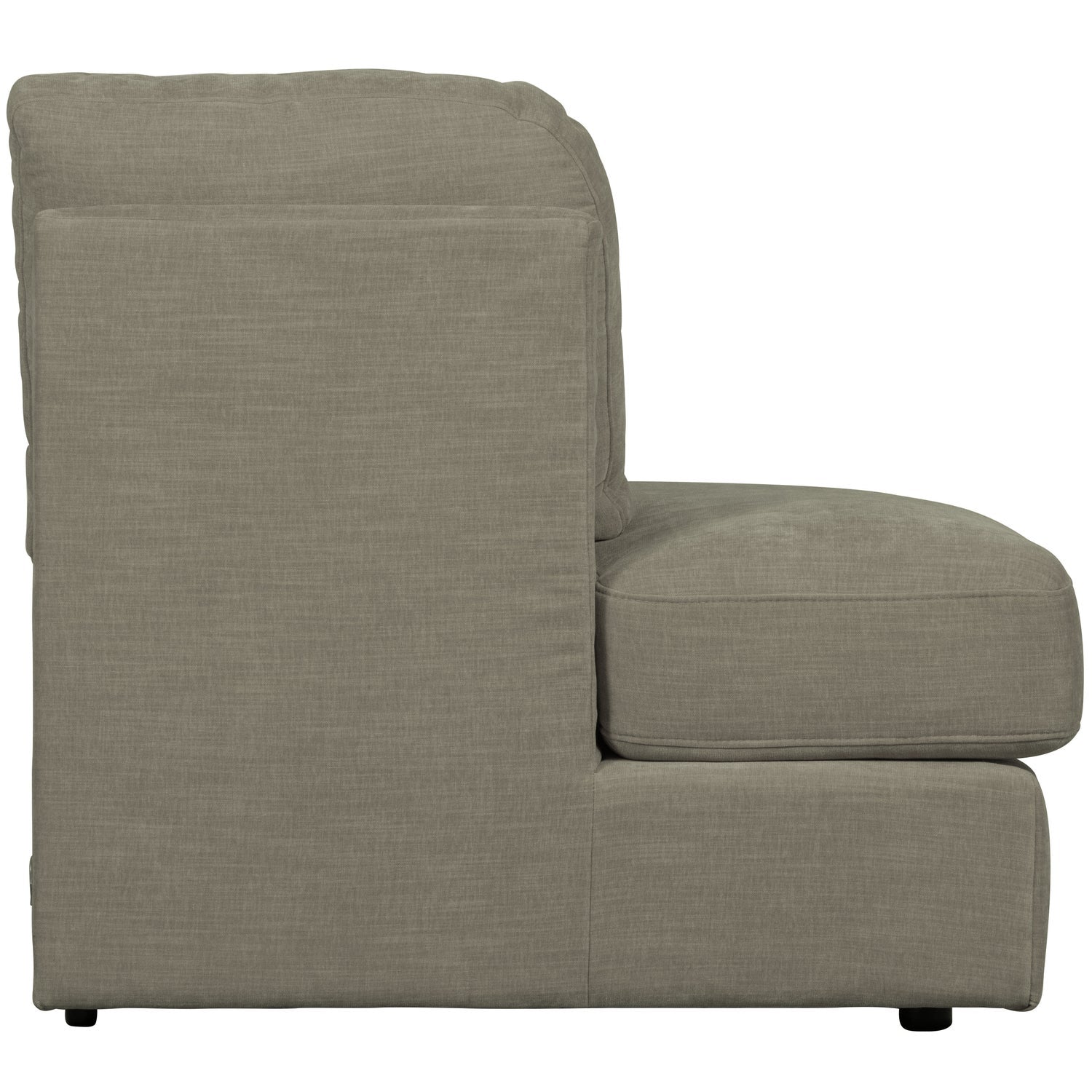Sofa FAMILY - left open element warm gray [Amelia]
