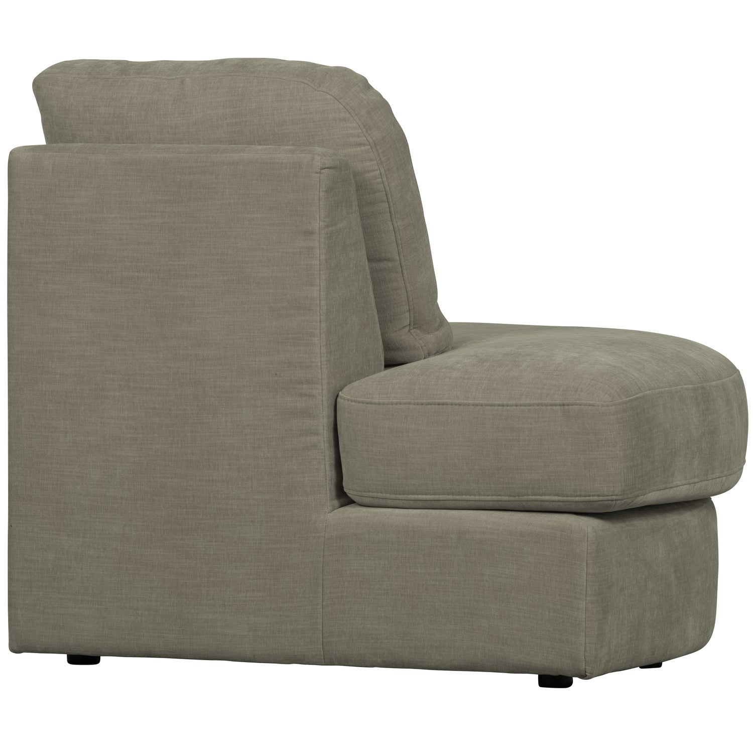 Sofa FAMILY - left open element warm gray [Amelia]