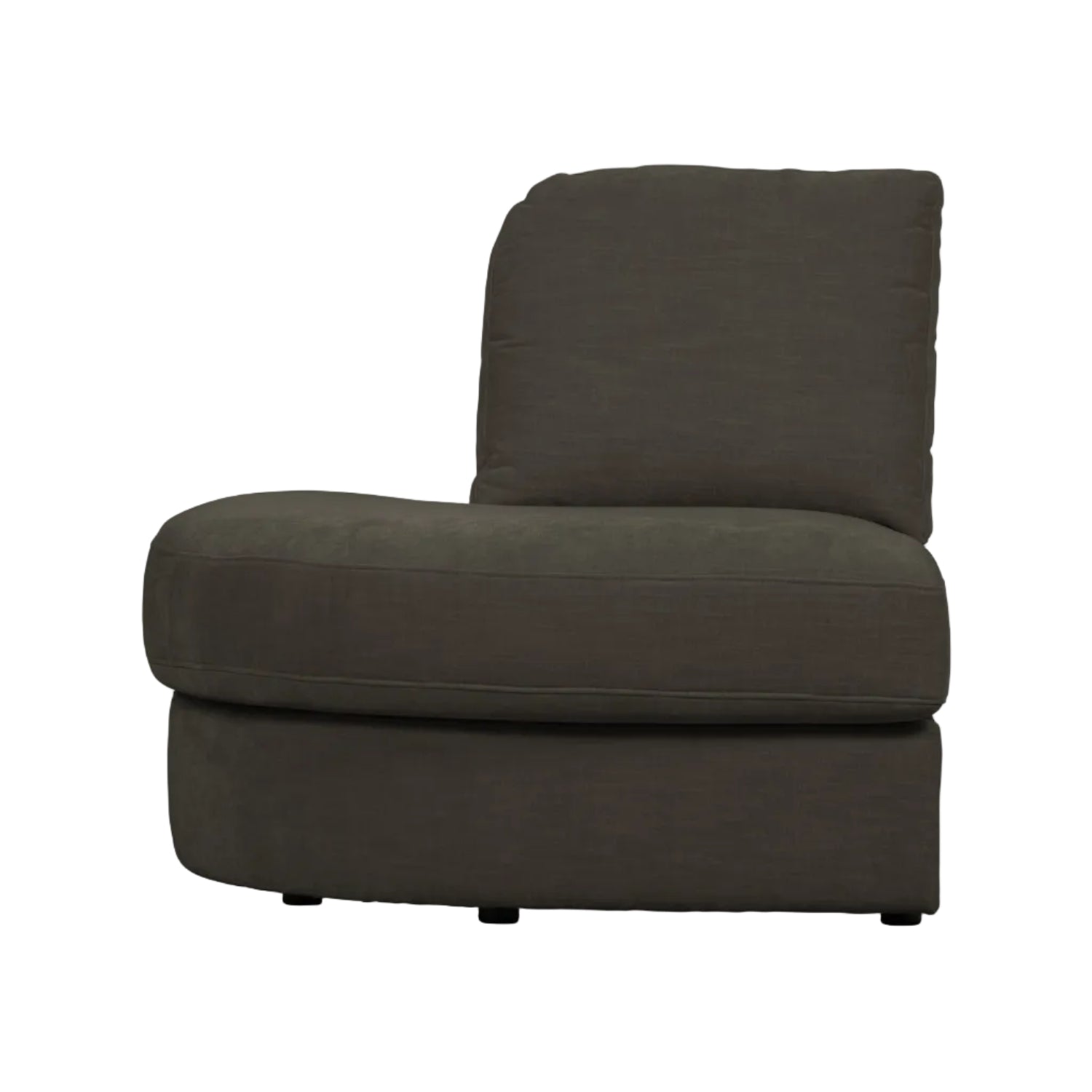 Sofa FAMILY - open left element in anthracite [Amelia]