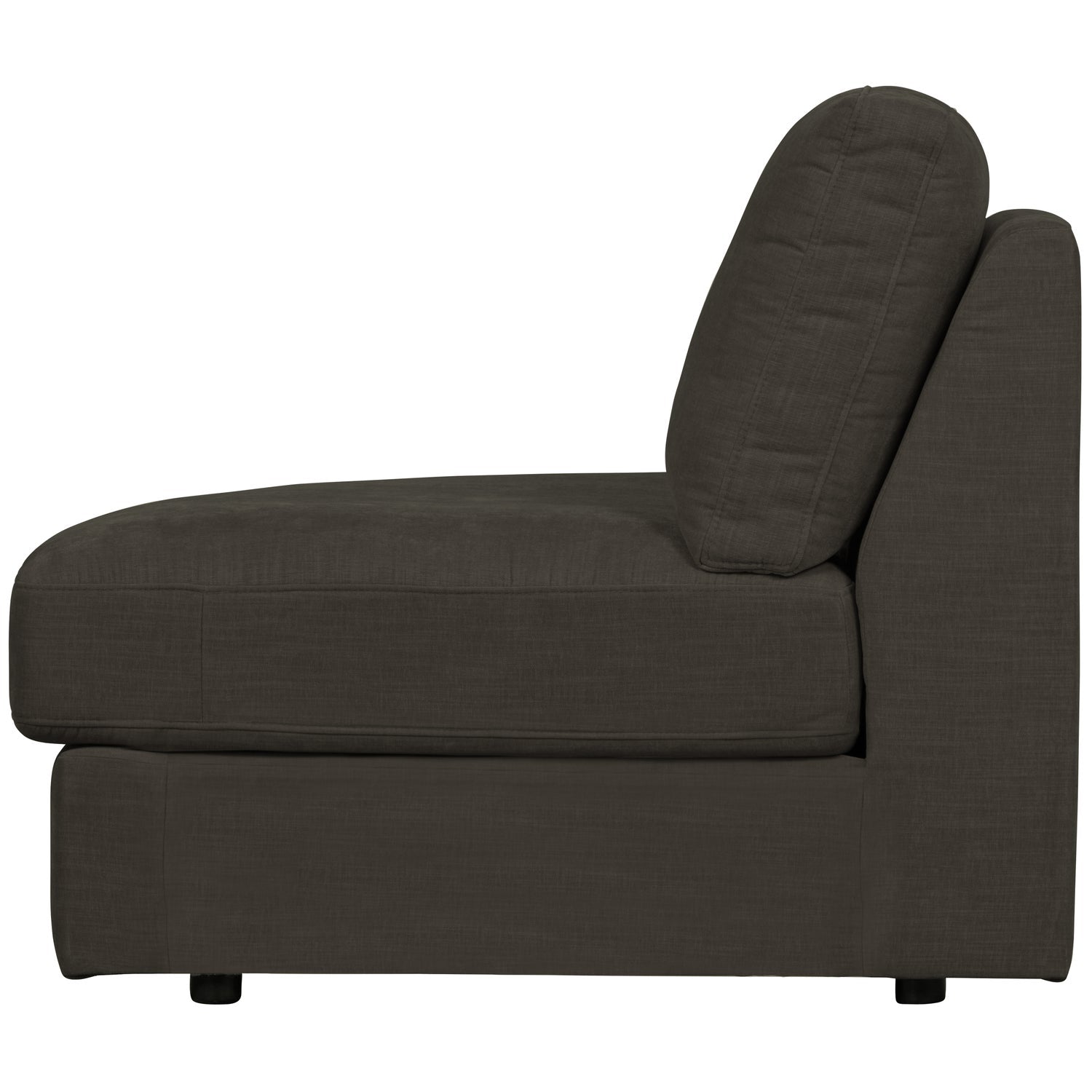 Sofa FAMILY - open left element in anthracite [Amelia]