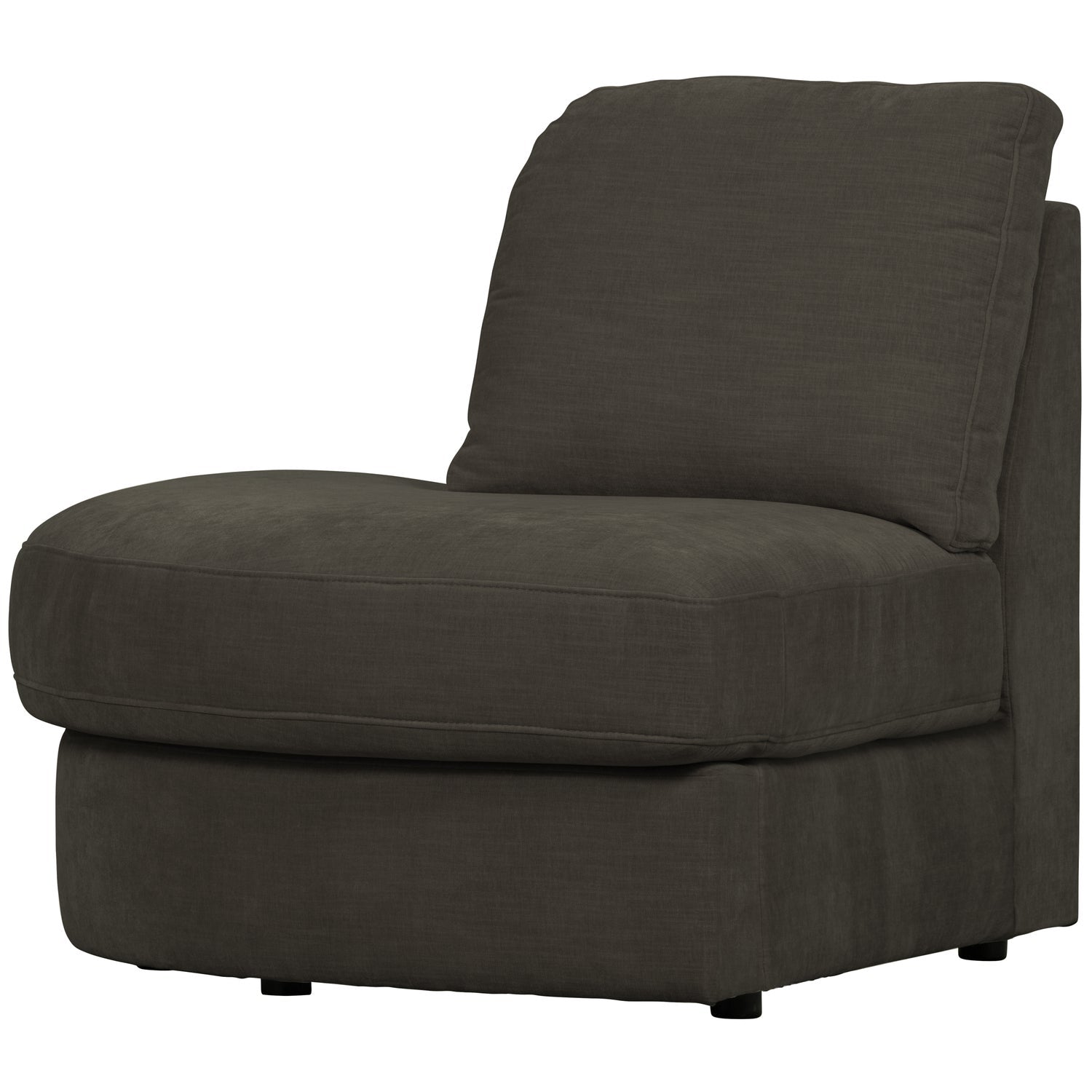 Sofa FAMILY - open left element in anthracite [Amelia]