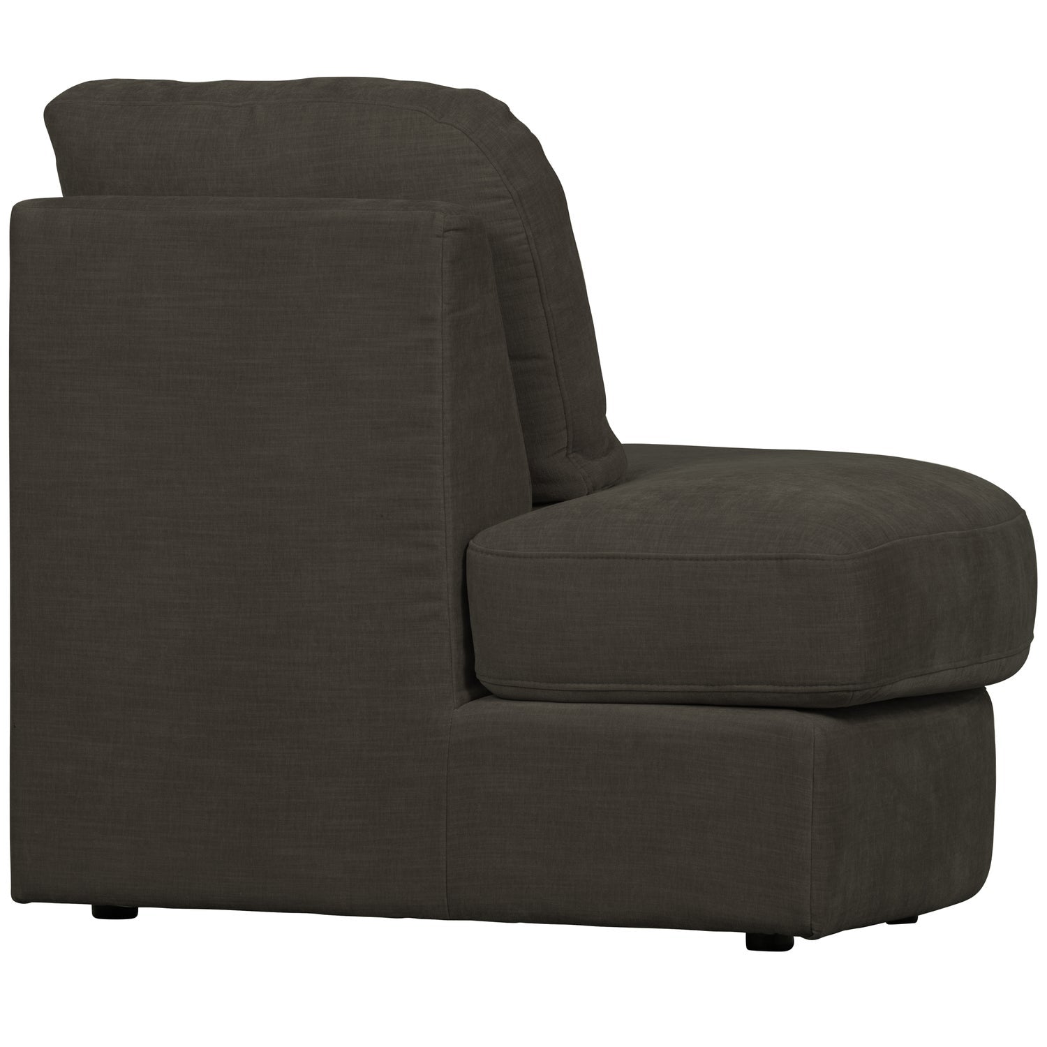 Sofa FAMILY - open left element in anthracite [Amelia]