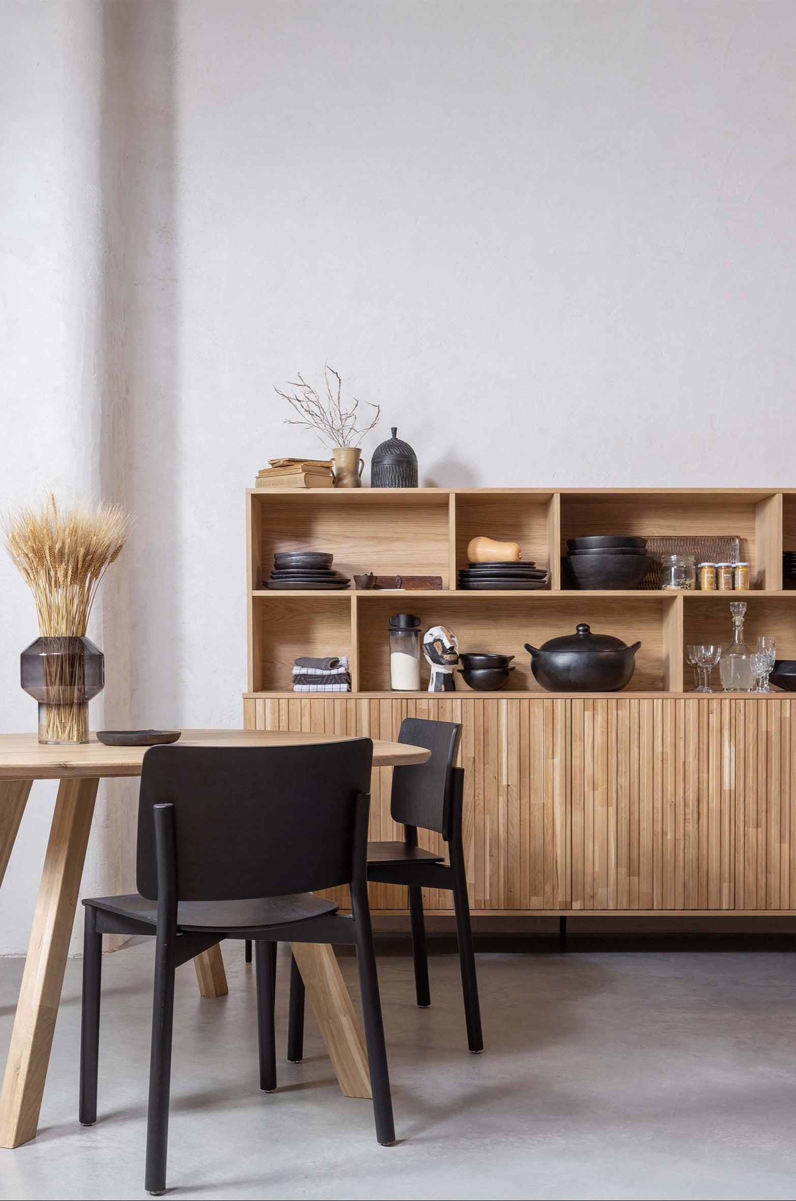 Oval table tablo oak wood