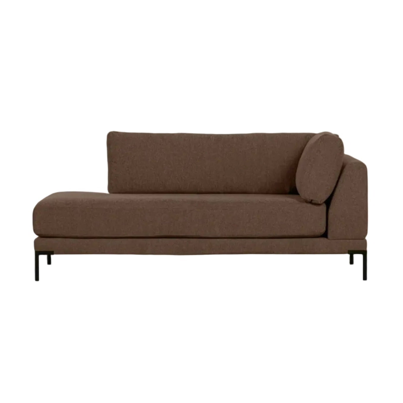 Right-facing chaise longue COUPLE chocolate
