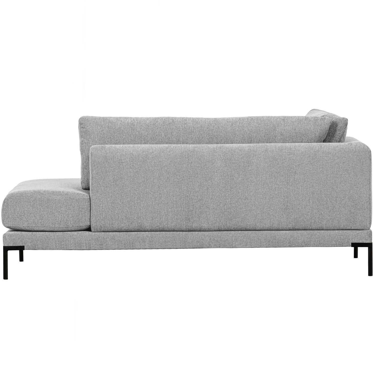 Left-facing chaise longue COUPLE light gray