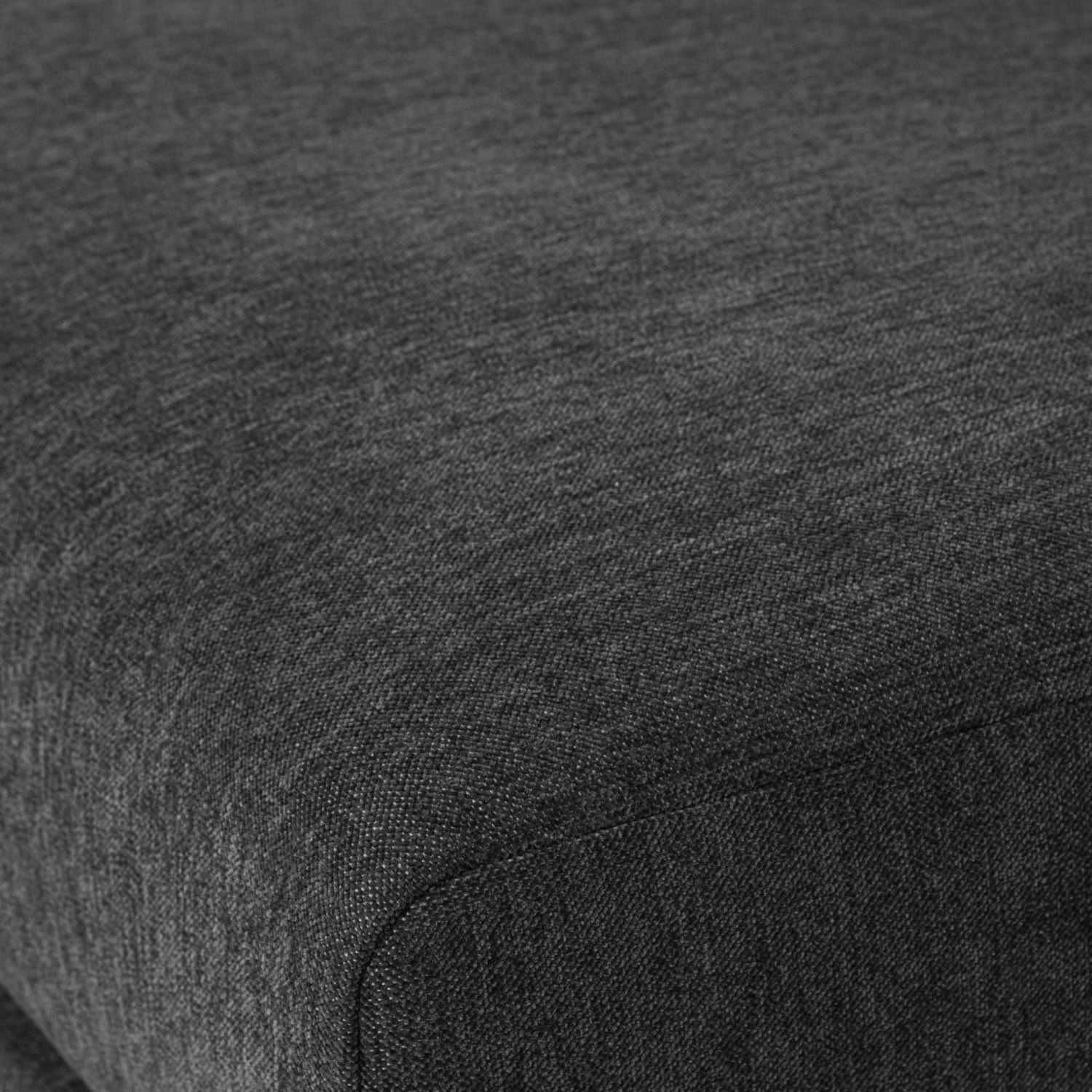 Left-facing chaise longue COUPLE in anthracite