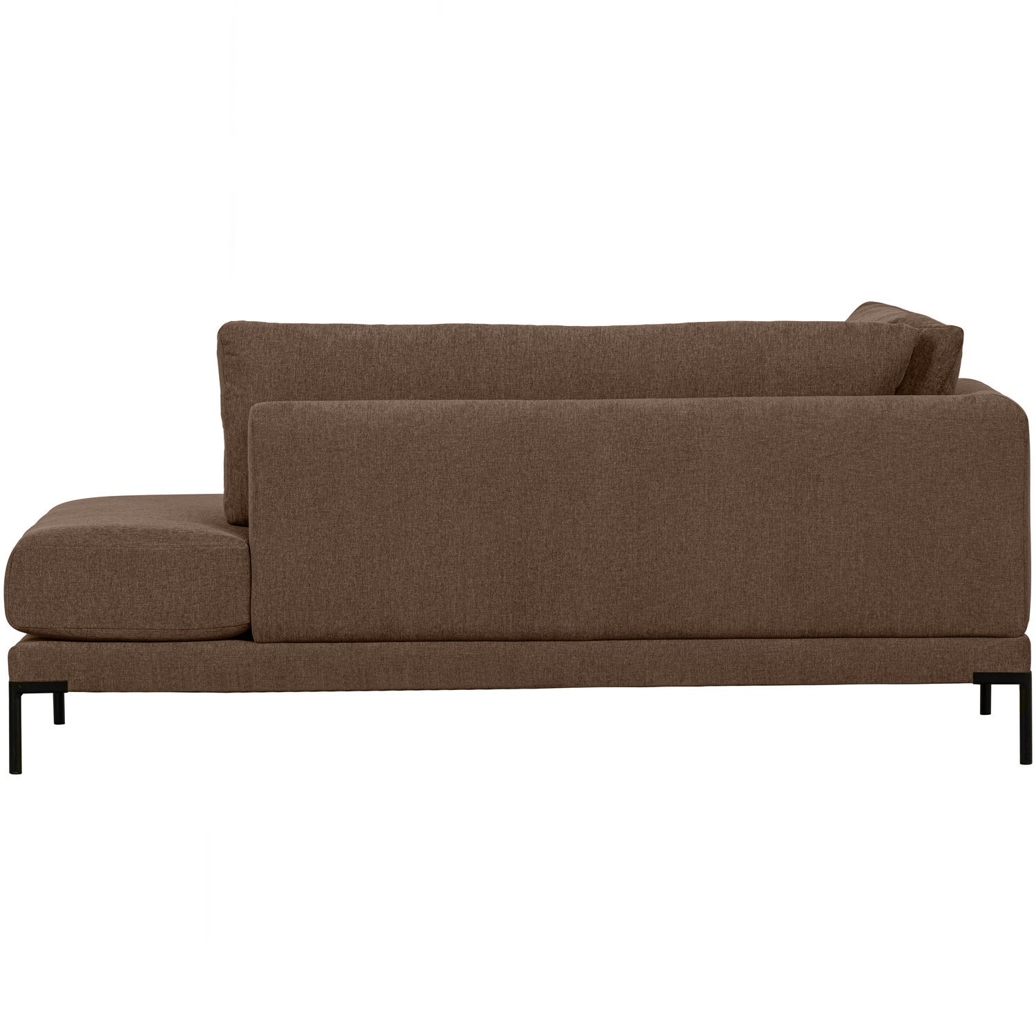 Left-facing chaise longue COUPLE chocolate