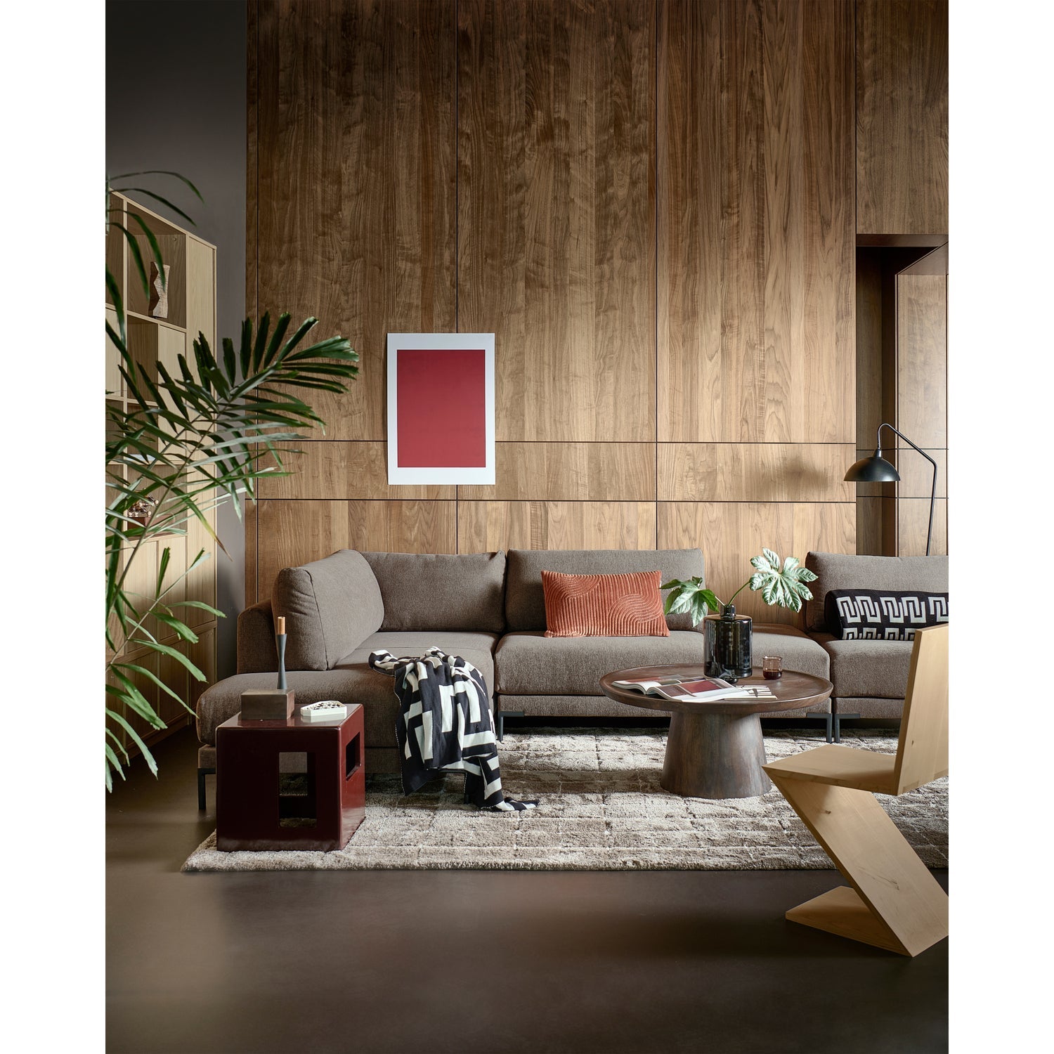Armchair / module COUPLE taupe [Amelia]