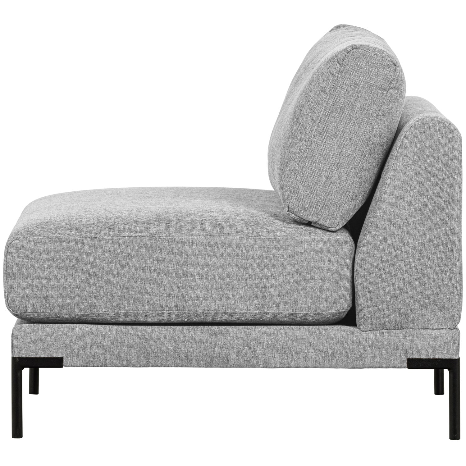 Armchair / module COUPLE light gray [Amelia]