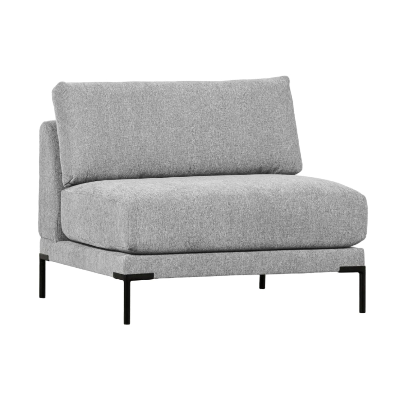 Armchair / module COUPLE light gray [Amelia]