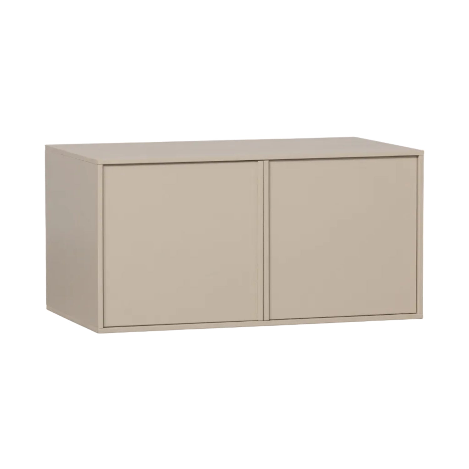 2-Door Cabinet DAILY Gray Beige [Amelia]