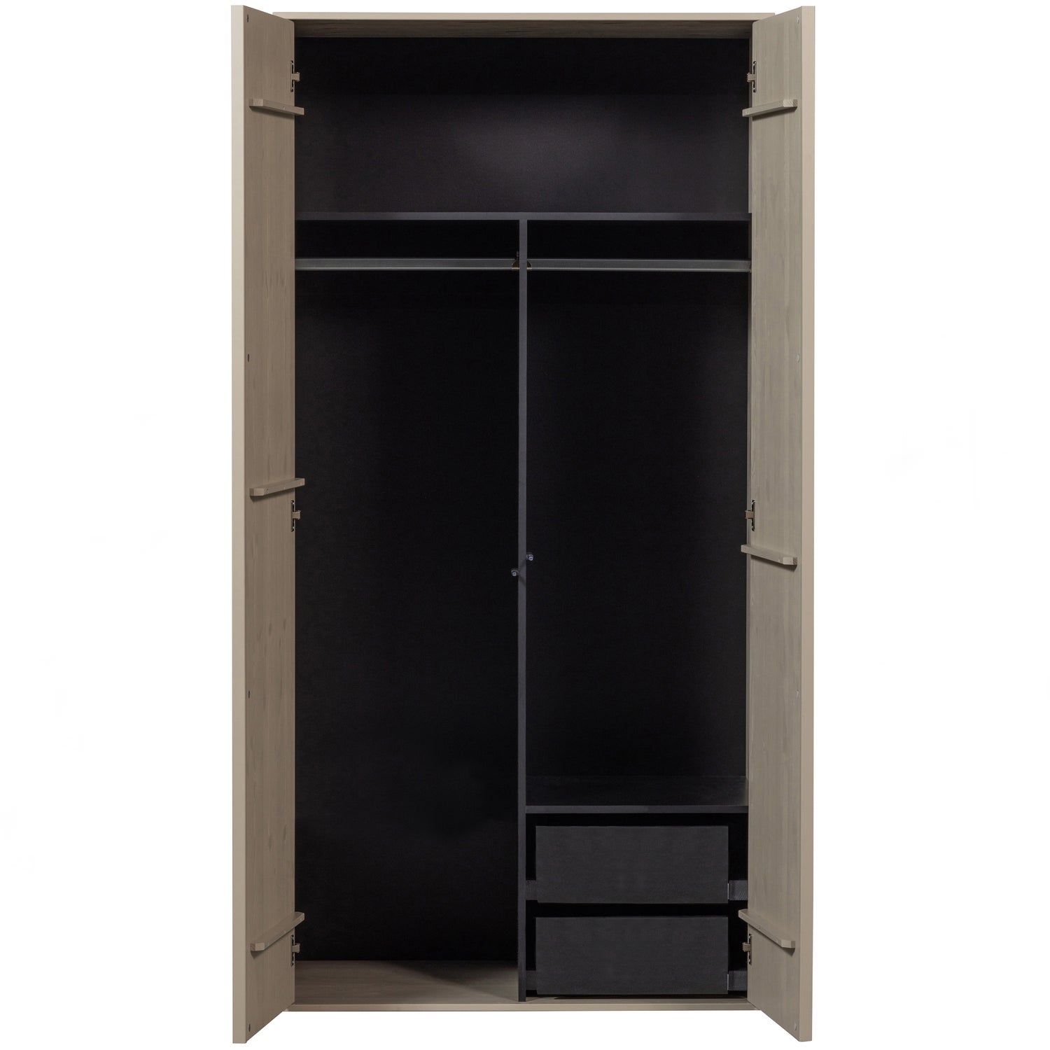 2-Door Wardrobe DAILY Gray Beige [Amelia]