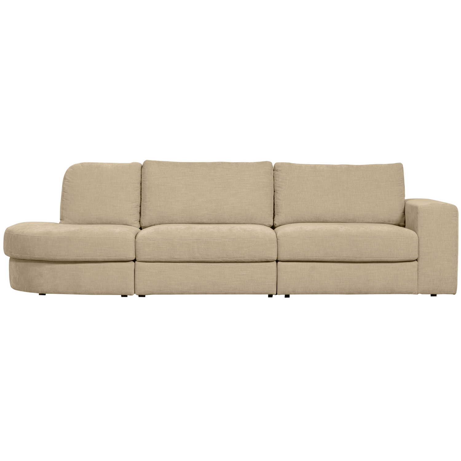 FAMILY left-facing open sofa sand