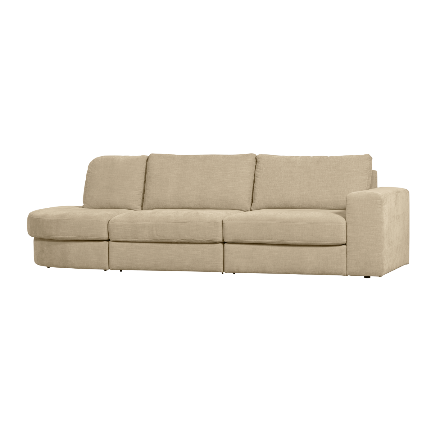 FAMILY left-facing open sofa sand