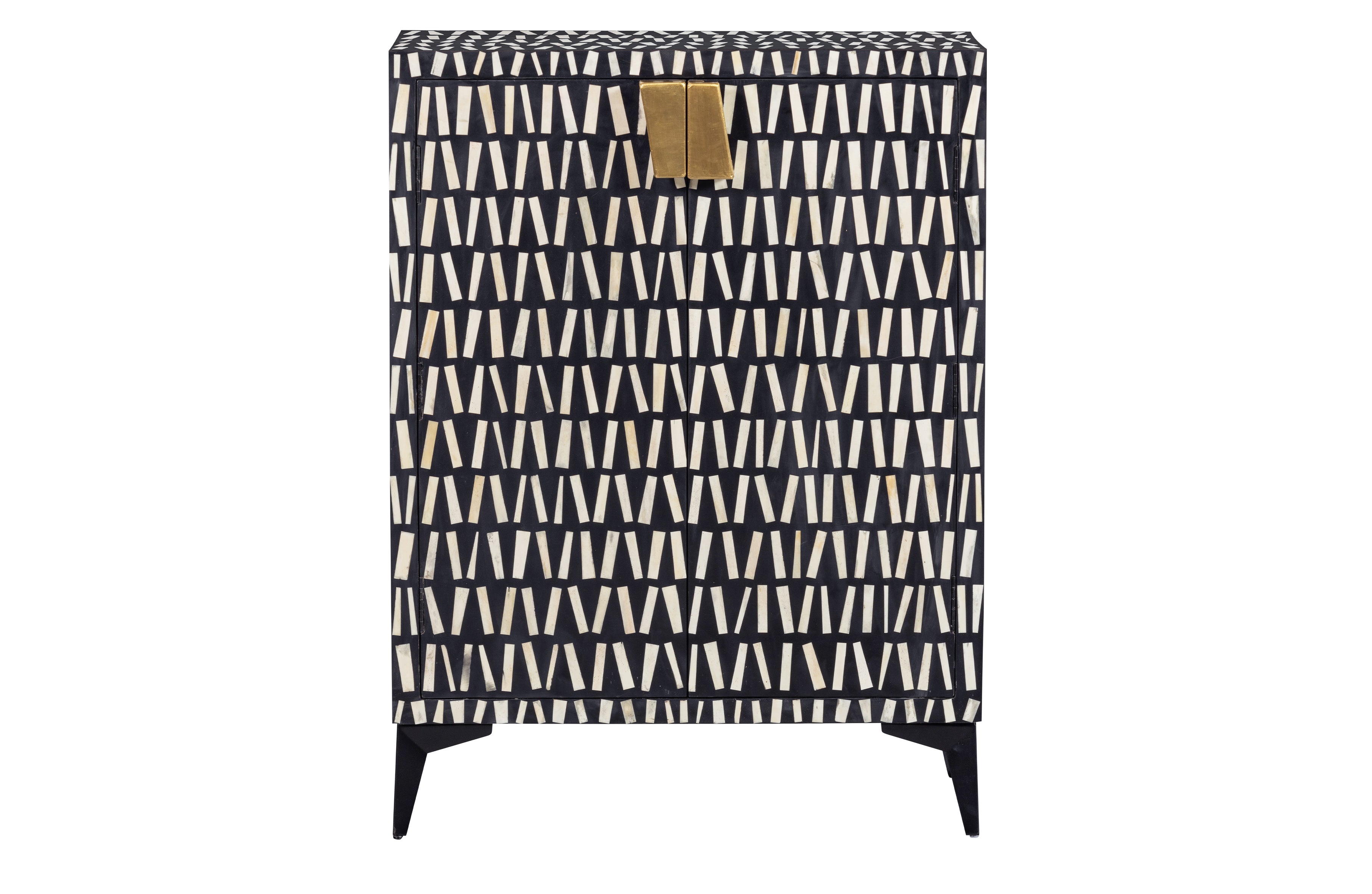 Menne Cabinet Wood Black/White