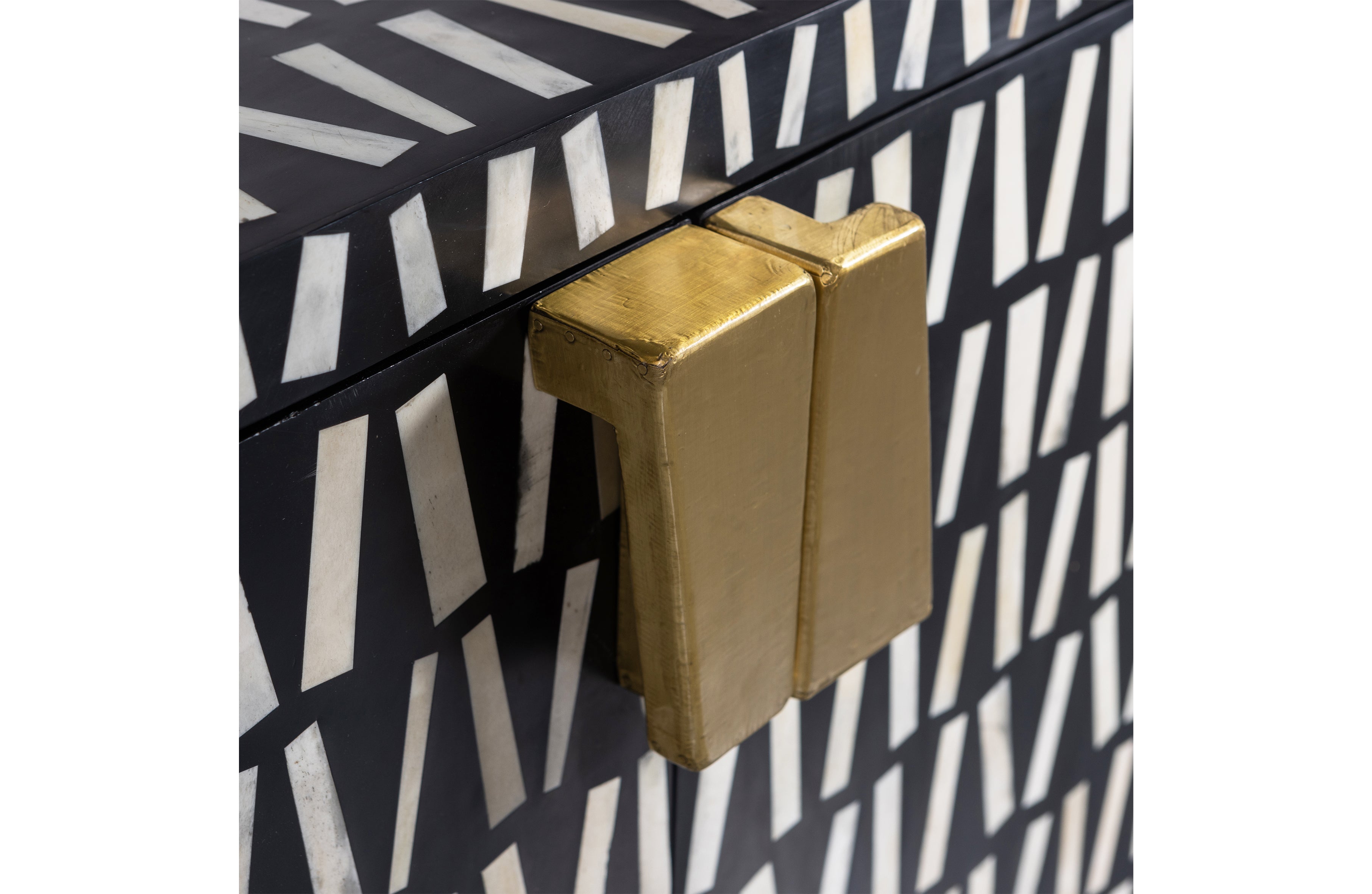 Menne Cabinet Wood Black/White