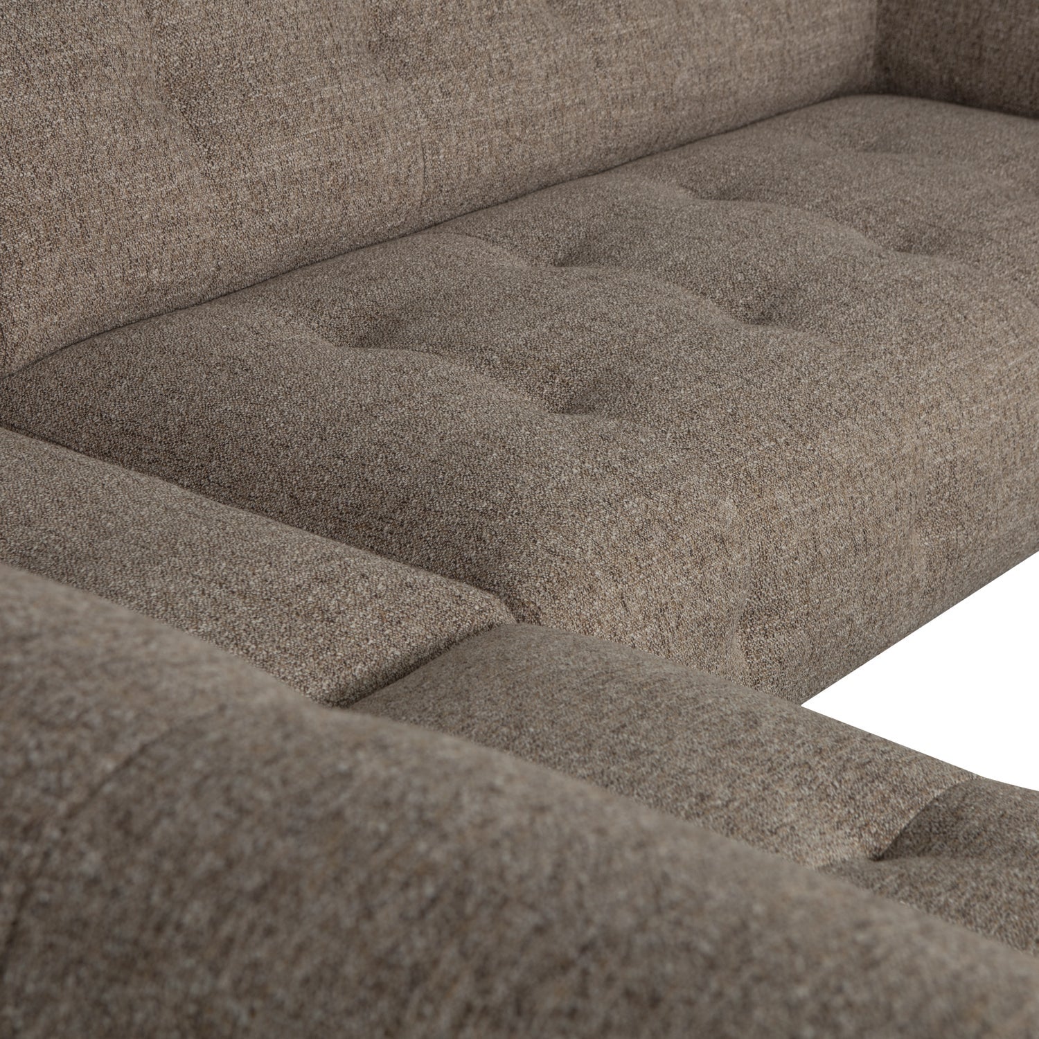 Left -sided corner Lloyd dark brown melange
