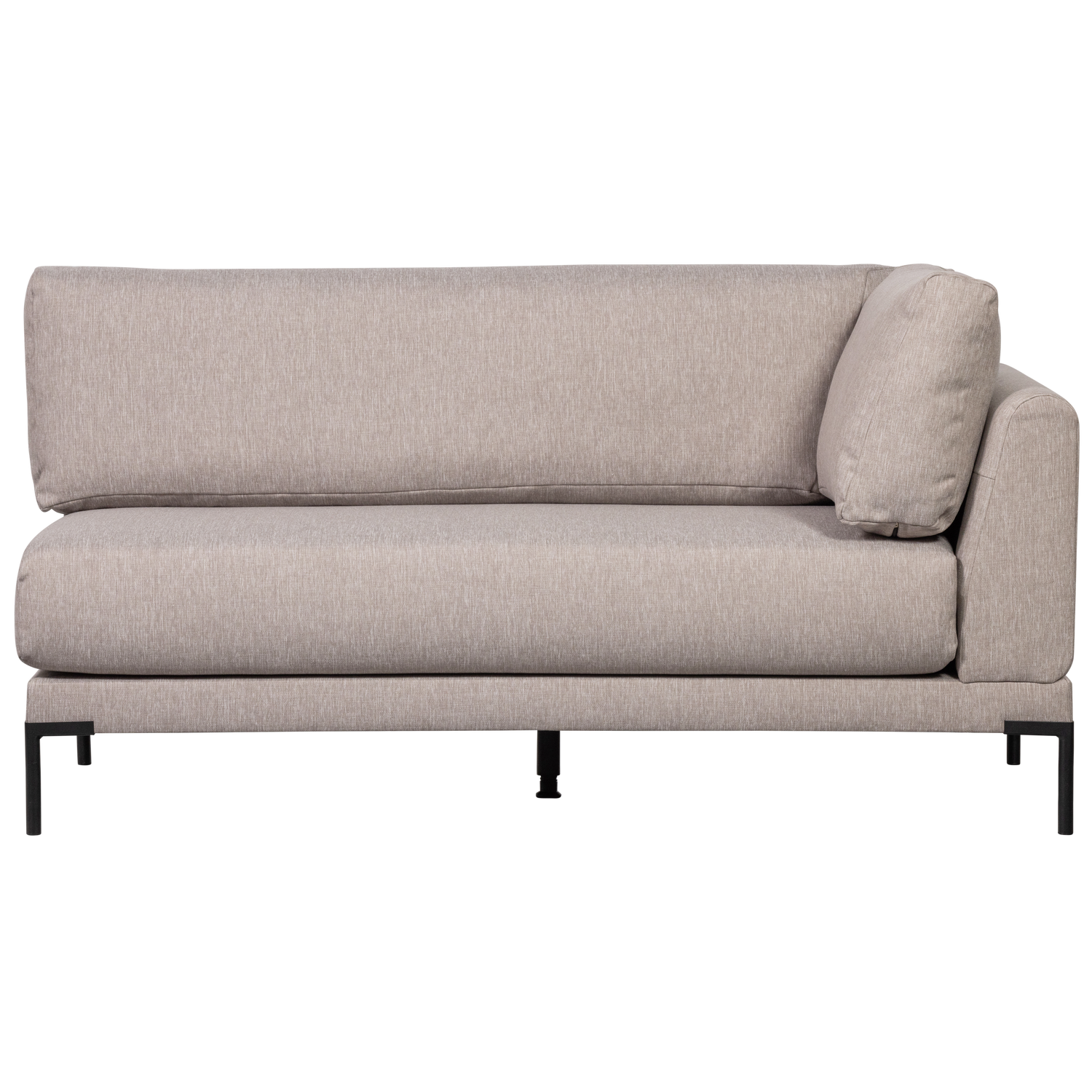 Left-sided chaise longue COUPLE DINING BENCH beige