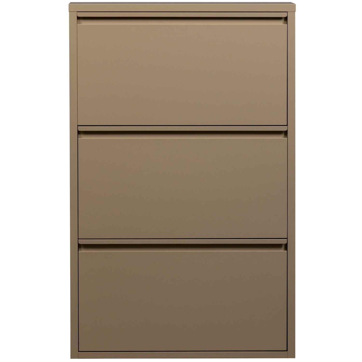 Sabine 3-Kompartentschuhschrank Metall Sand
