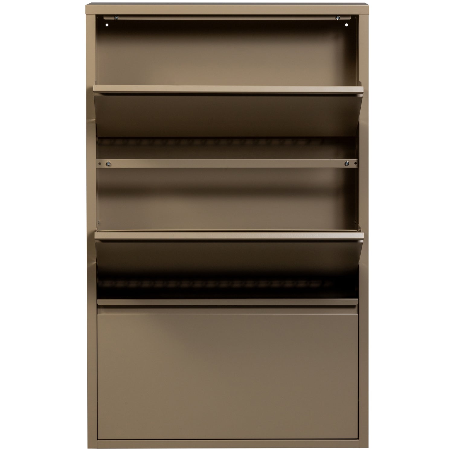 Sabine 3-Kompartentschuhschrank Metall Sand