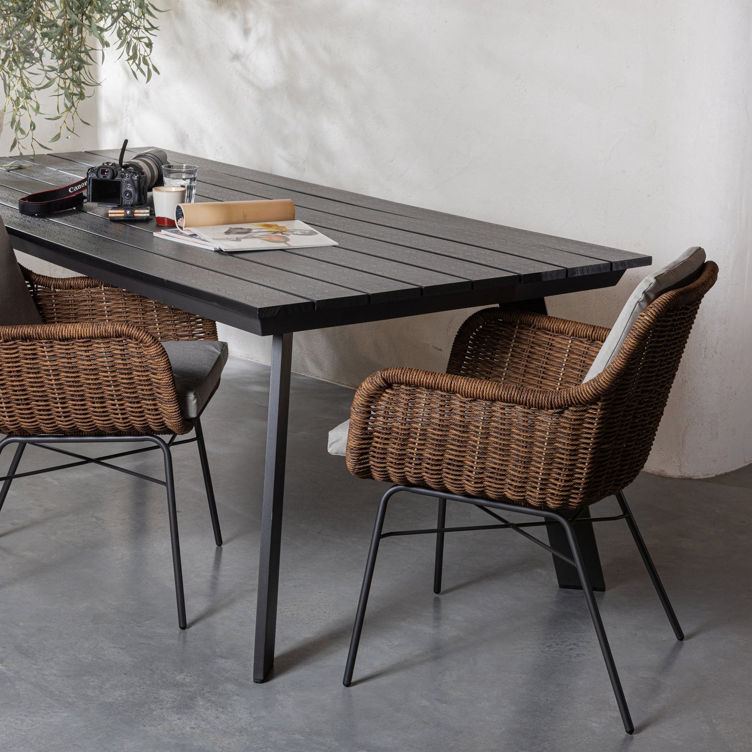 Veerle Anthracite Garden Tisch