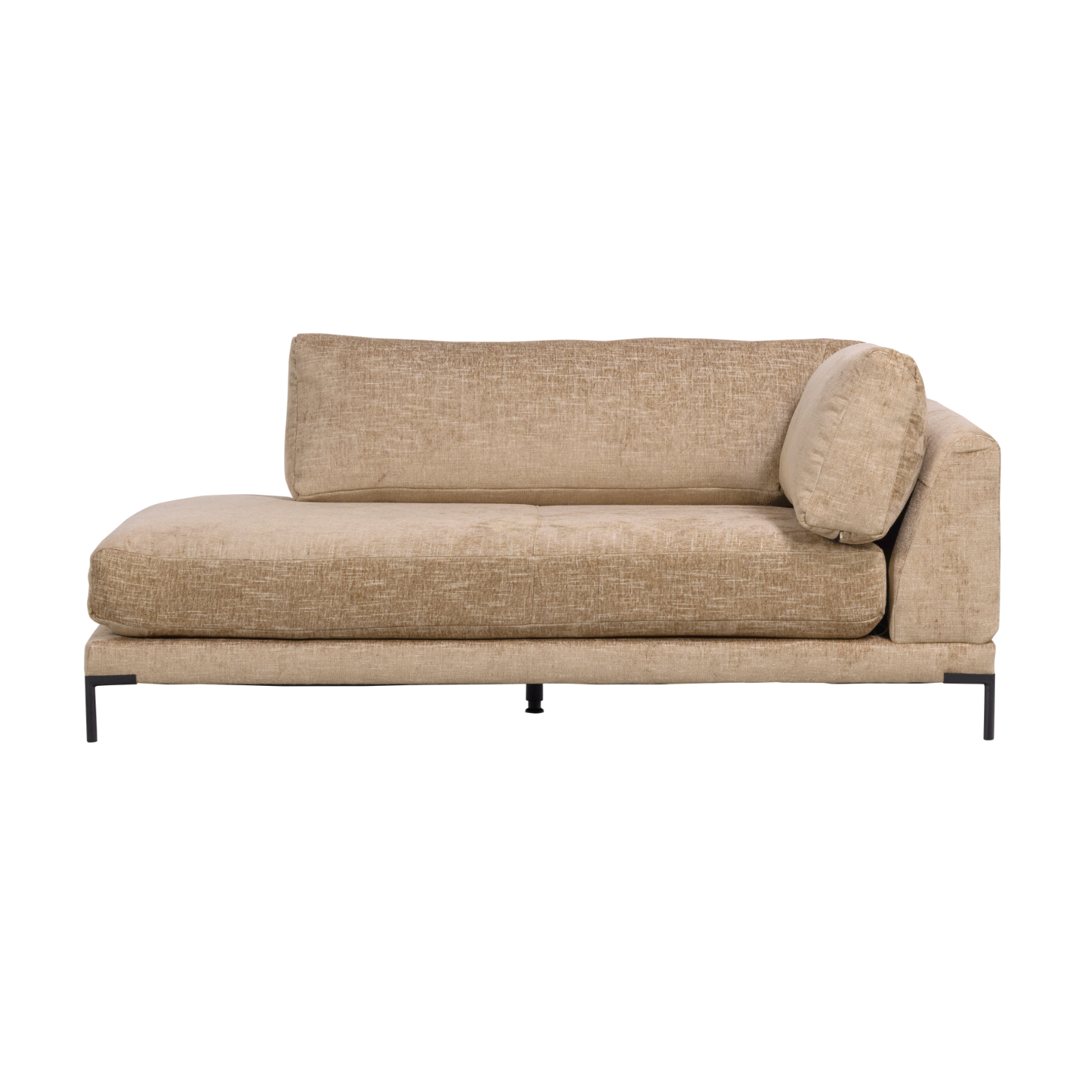 Right-facing chaise longue COUPLE buttery mélange