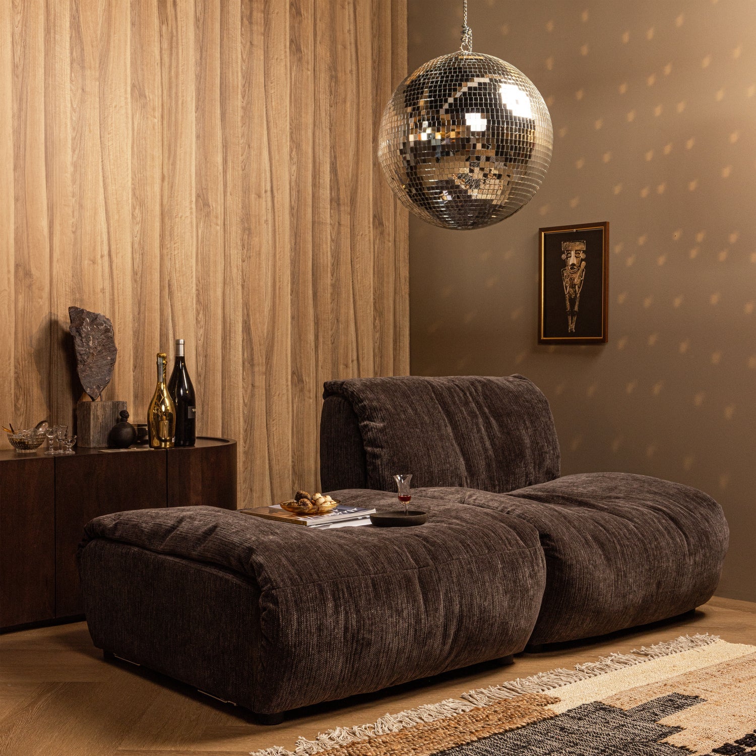 BONEY silver disco ball