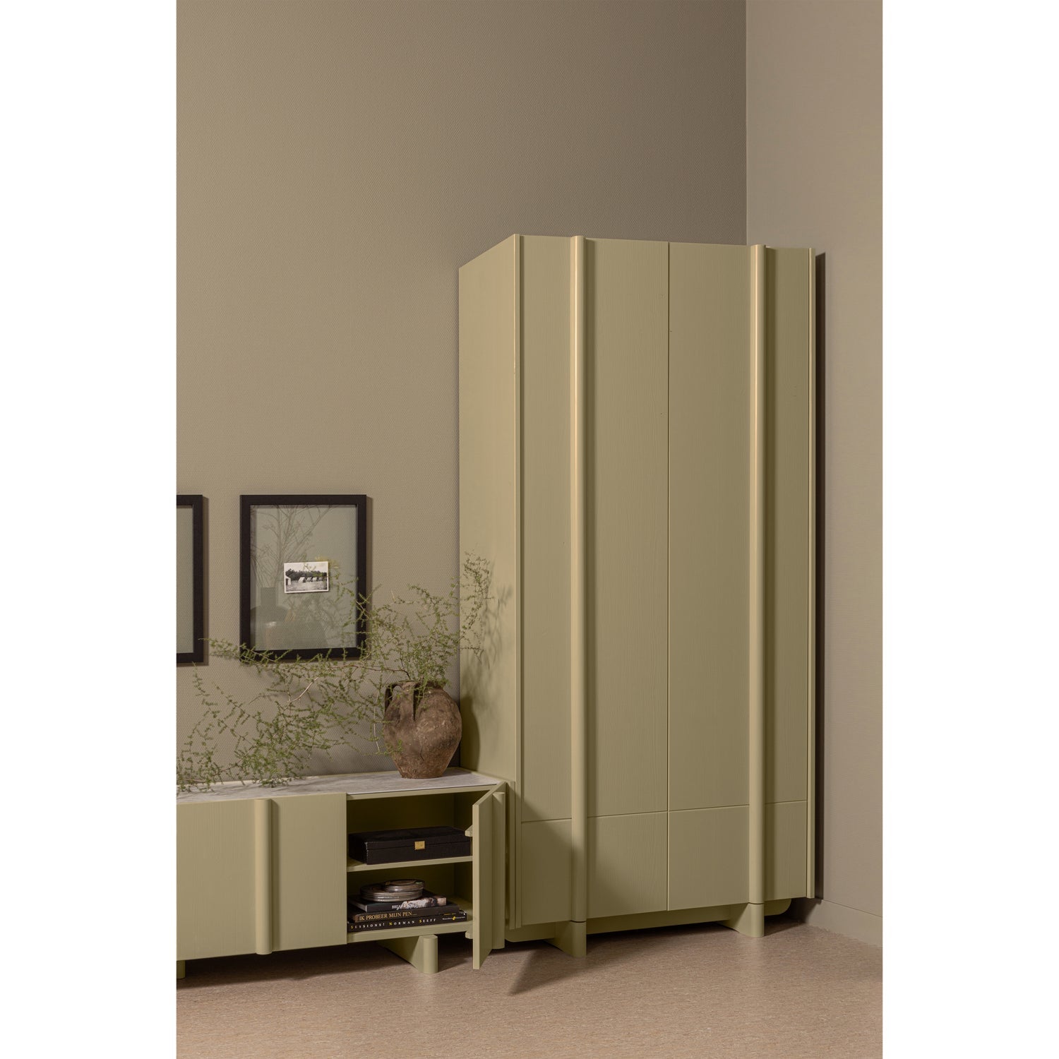 Bass storage cabinet pine moss [fSc]