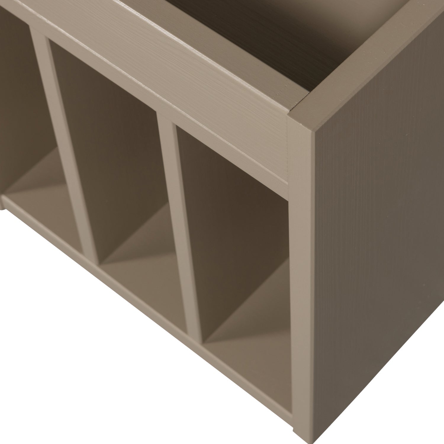 Turner Record Cabinet Pine Mud [FSC]