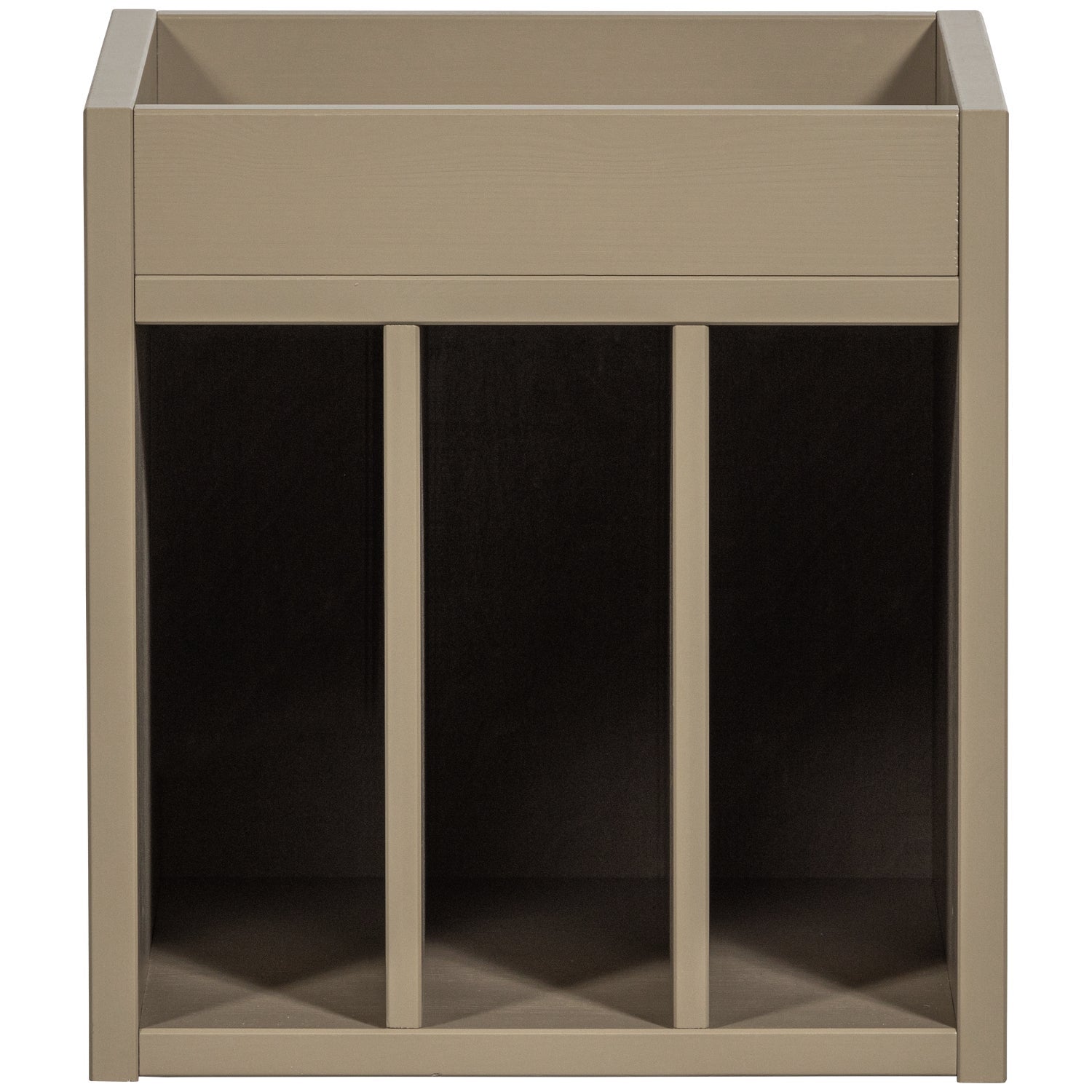 Turner Record Cabinet Pine Mud [FSC]