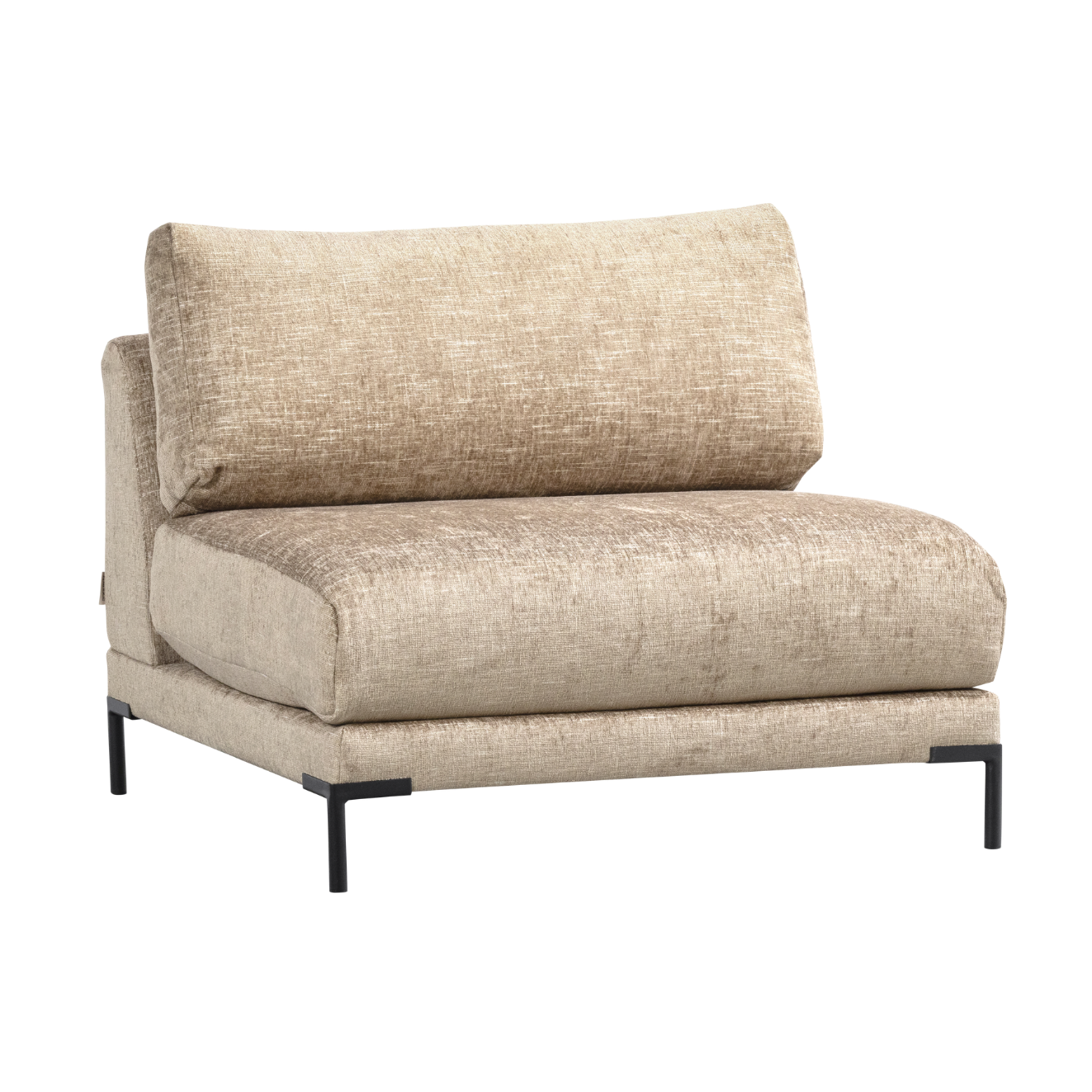 Armchair / module COUPLE beige mélange [Amelia]