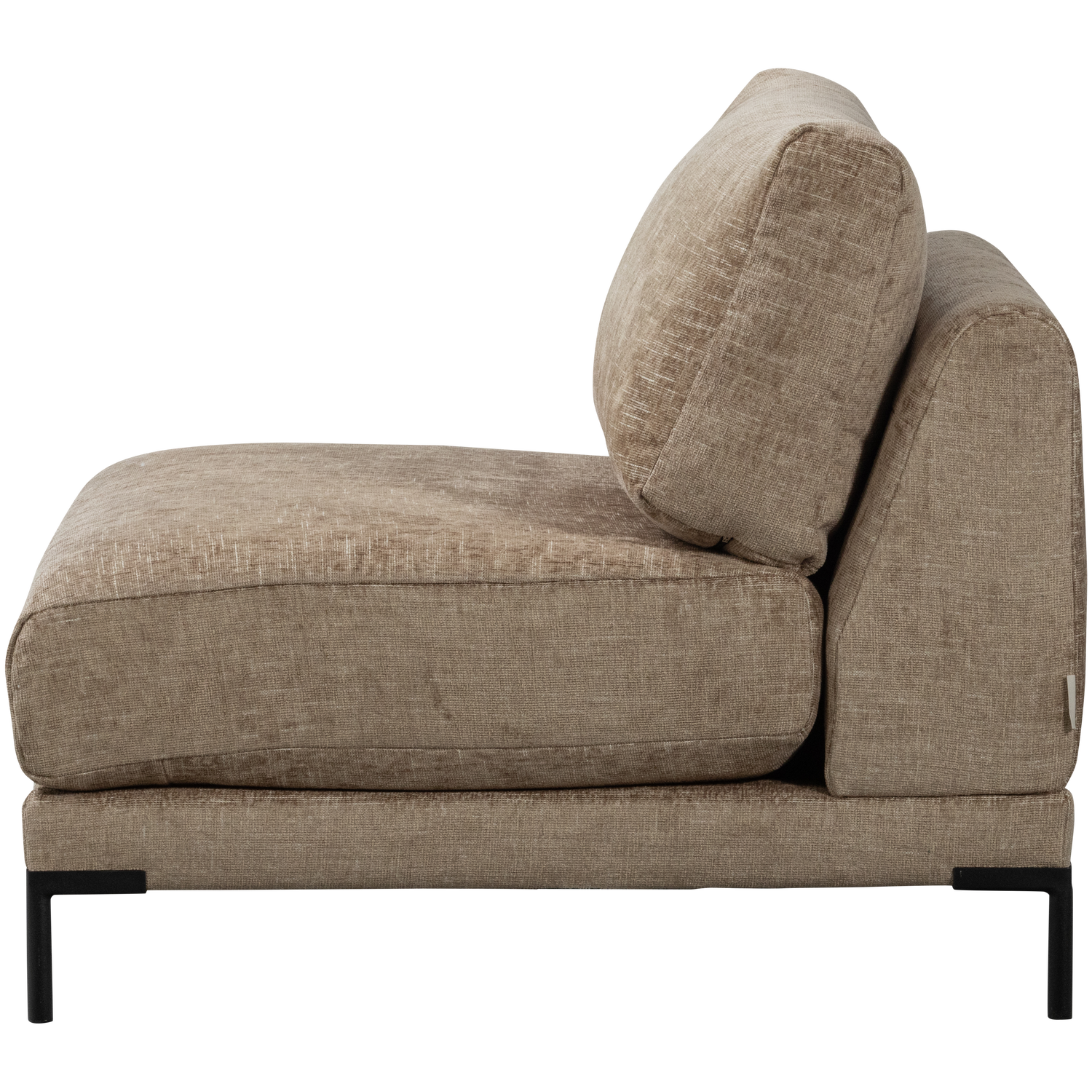 Chair / module COUPLE brown mélange [Amelia]