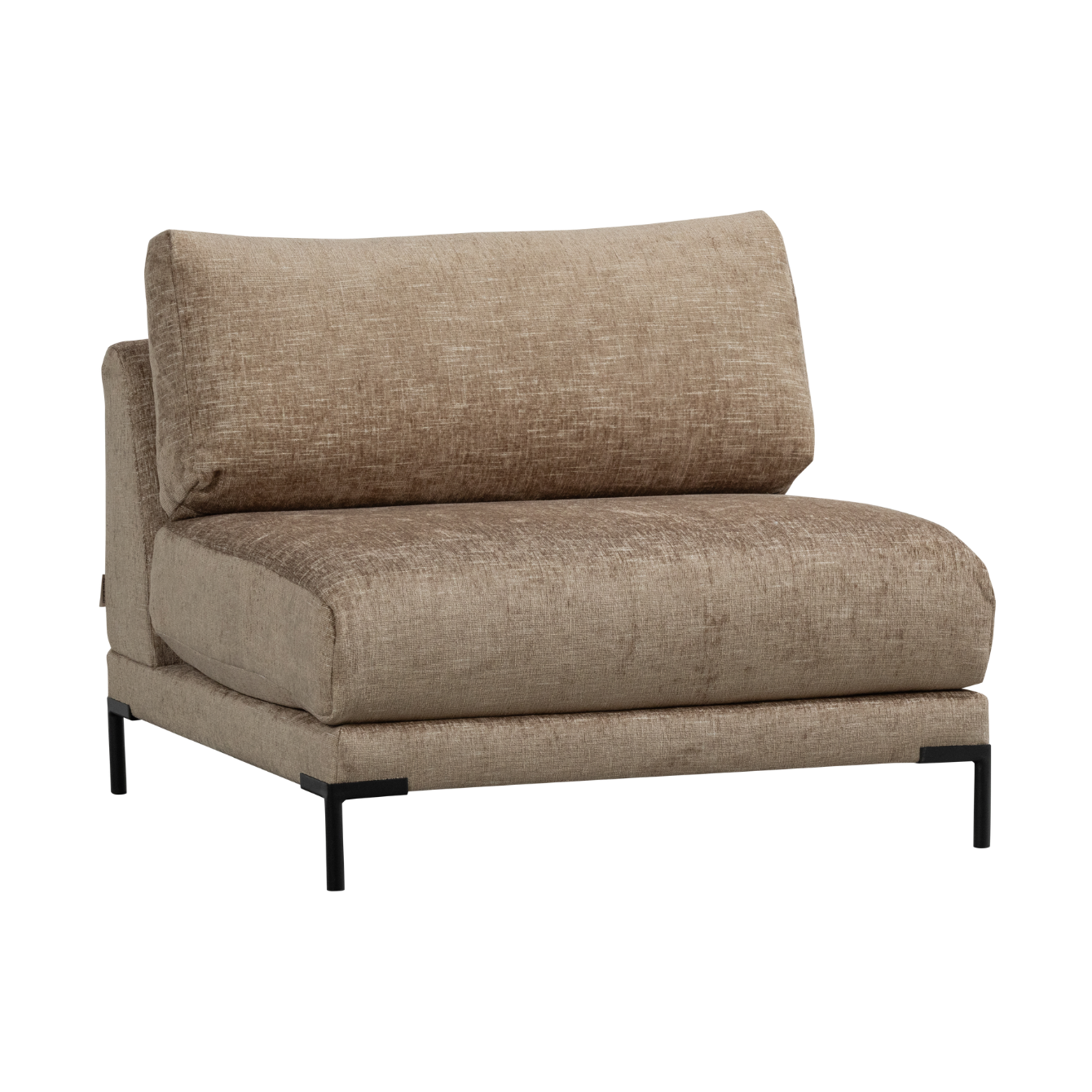 Chair / module COUPLE brown mélange [Amelia]