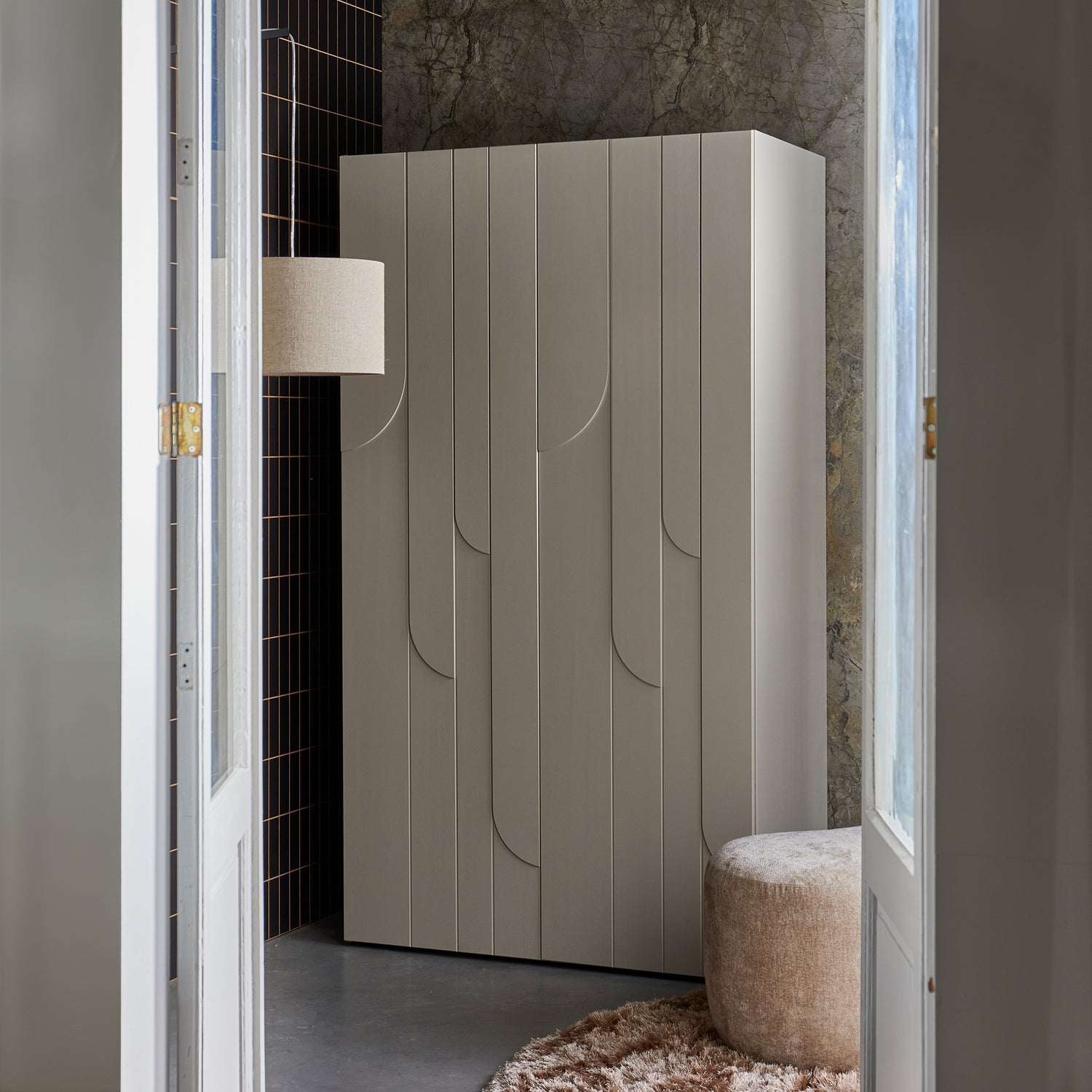 Rain 2-DRS STORAGE CABINET PINE DUST [FSC]