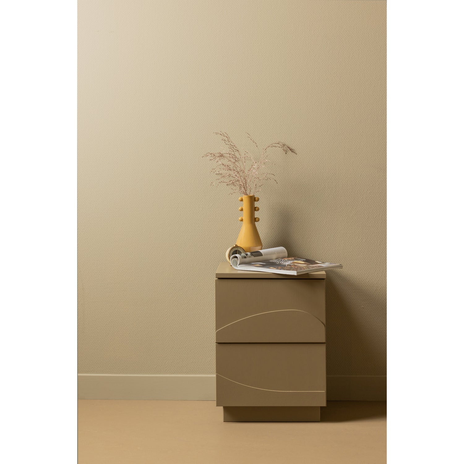 Teo Nightstand Pine Mud [FSC]