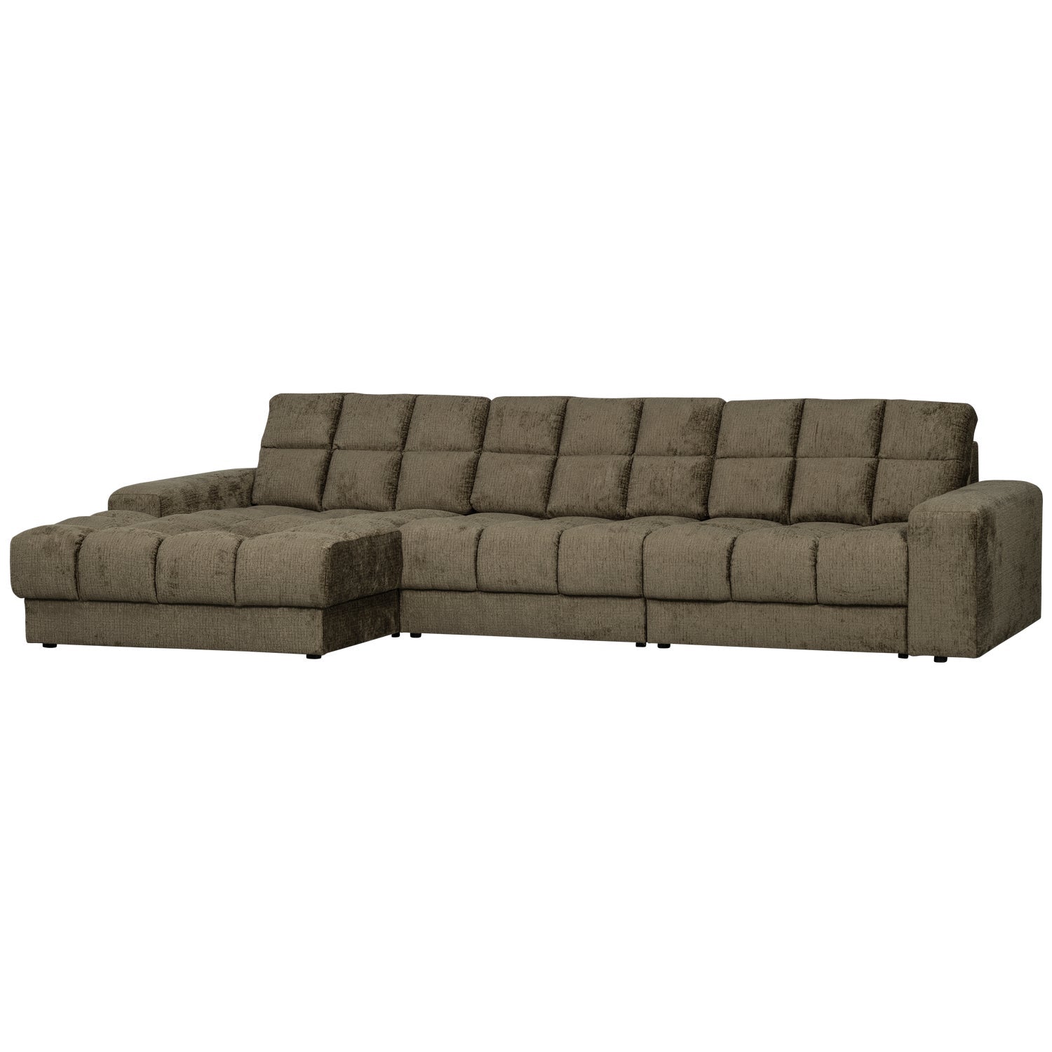 Left-sided Corner Sofa SECOND DATE - BONSAI Velvet