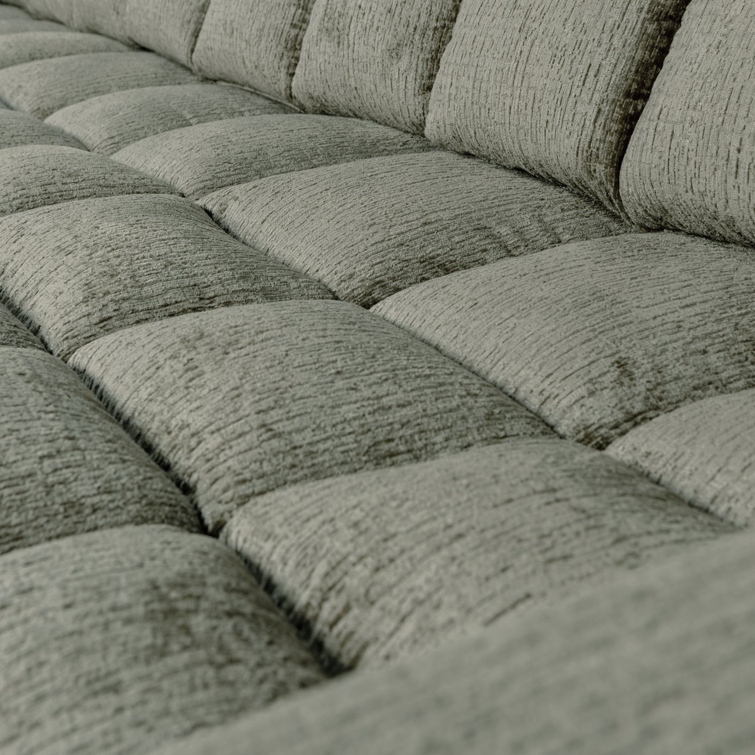 Left-sided corner sofa SECOND DATE - FROST velvet