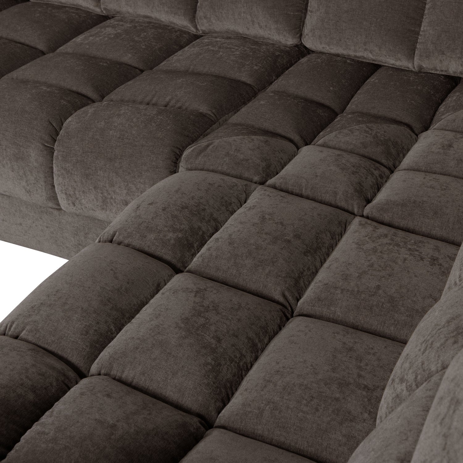 Right-facing corner sofa SECOND DATE warm gray