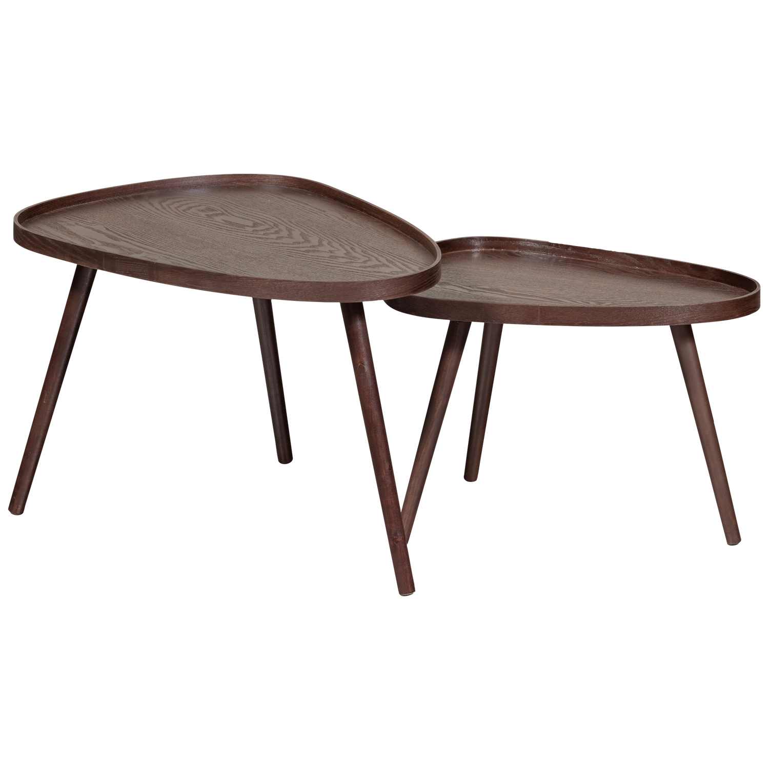 NISSA Beistelltisch-Set braun