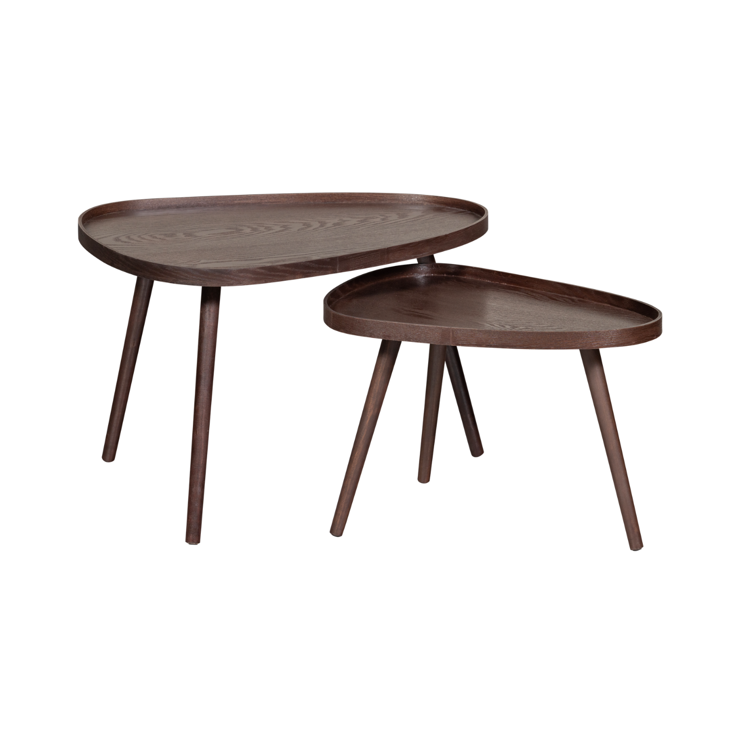 NISSA Beistelltisch-Set braun