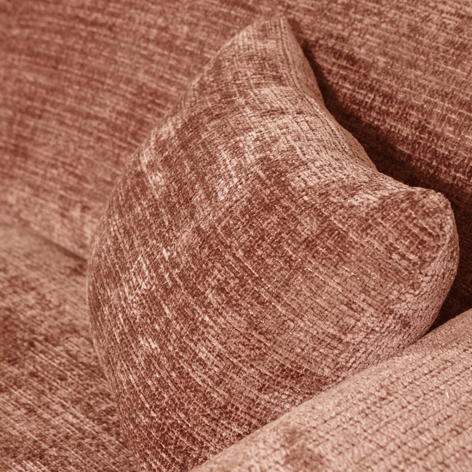 Modularer linksseitiger Ecksofa CLOUD Terrakotta
