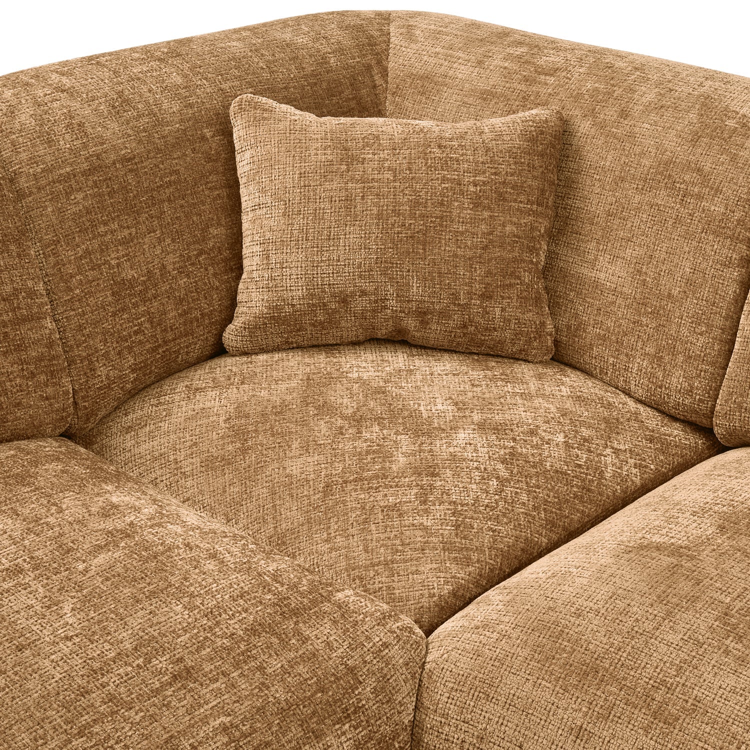 Panorama-Ecksofa links CLOUD honigfarben