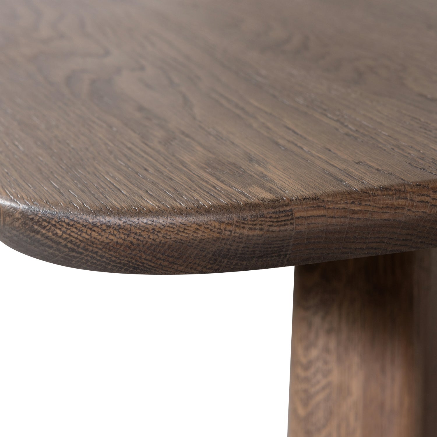 Brown oval table TABLO