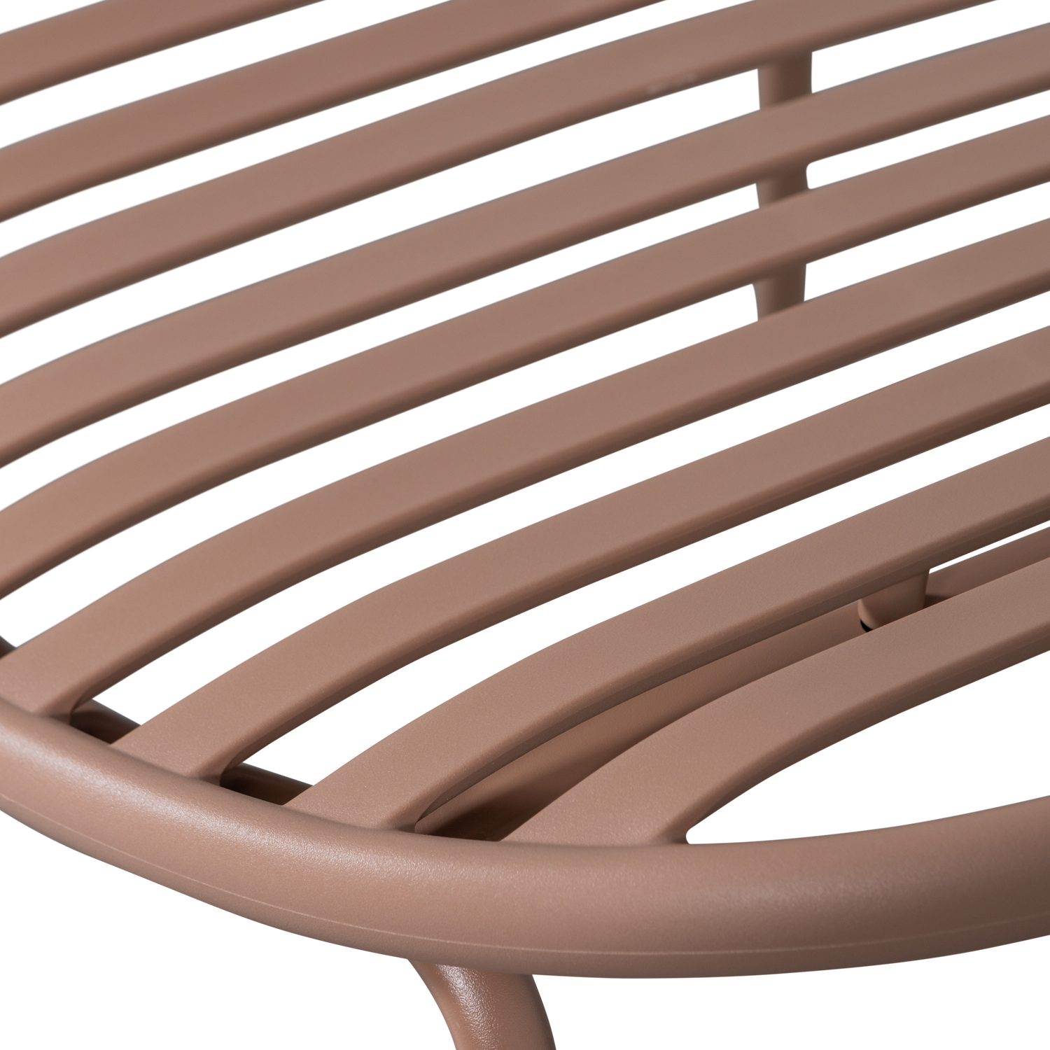 Garden Armchair with Footrest BRUCE Salmon