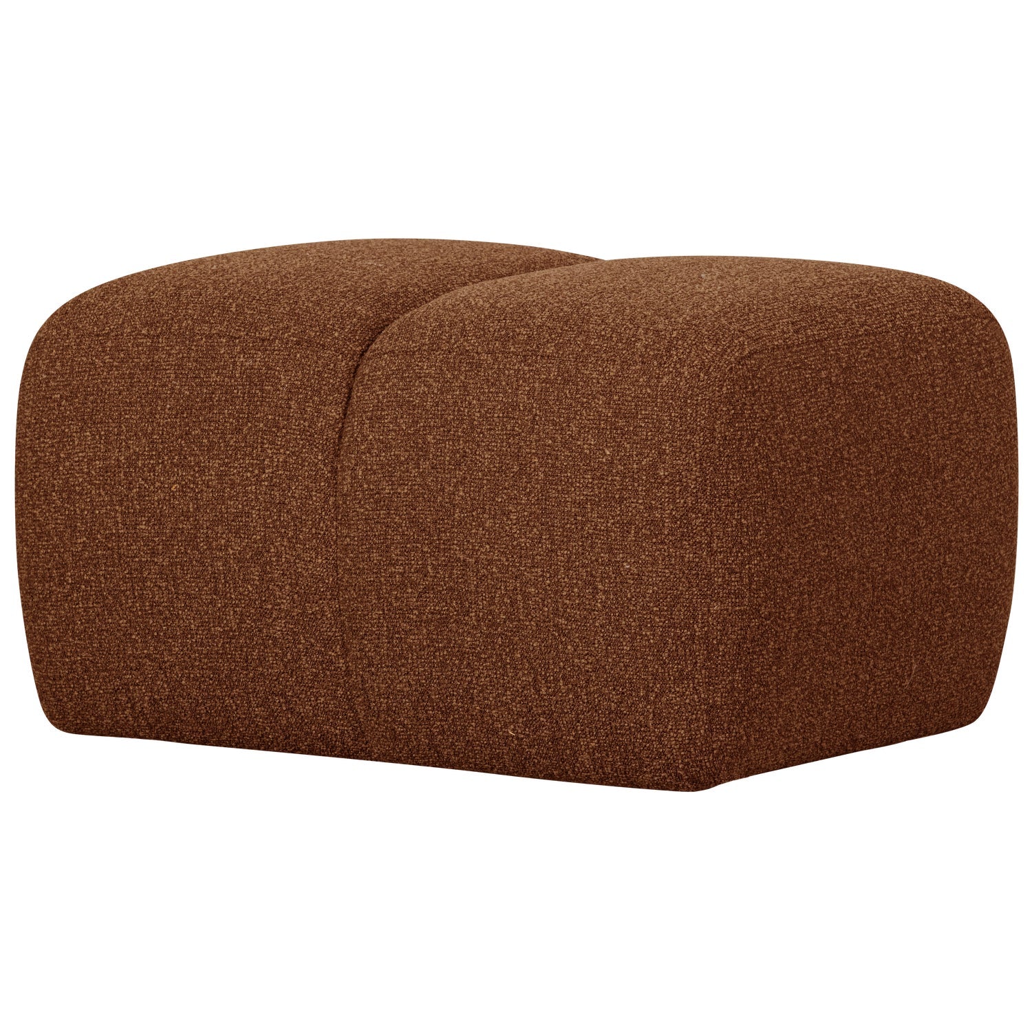 Puff MOJO braunes Bouclé