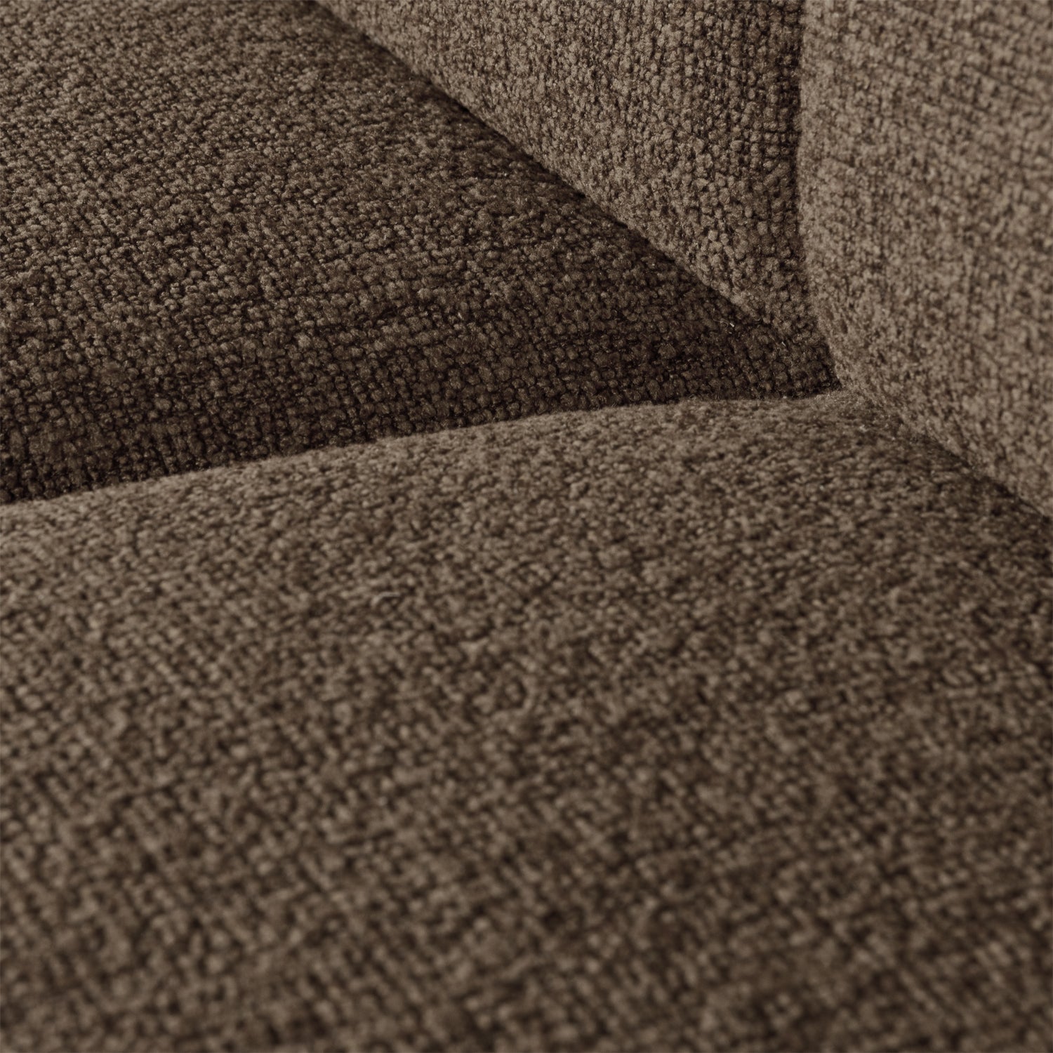 MOJO modular sofa - 1-seater dark brown bouclé element