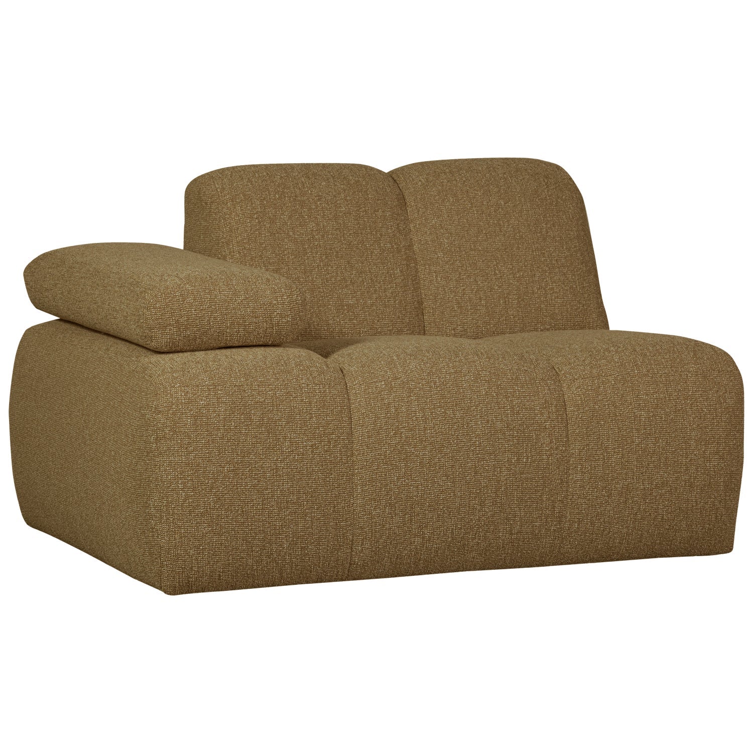 MOJO modular sofa - left element dark honey bouclé
