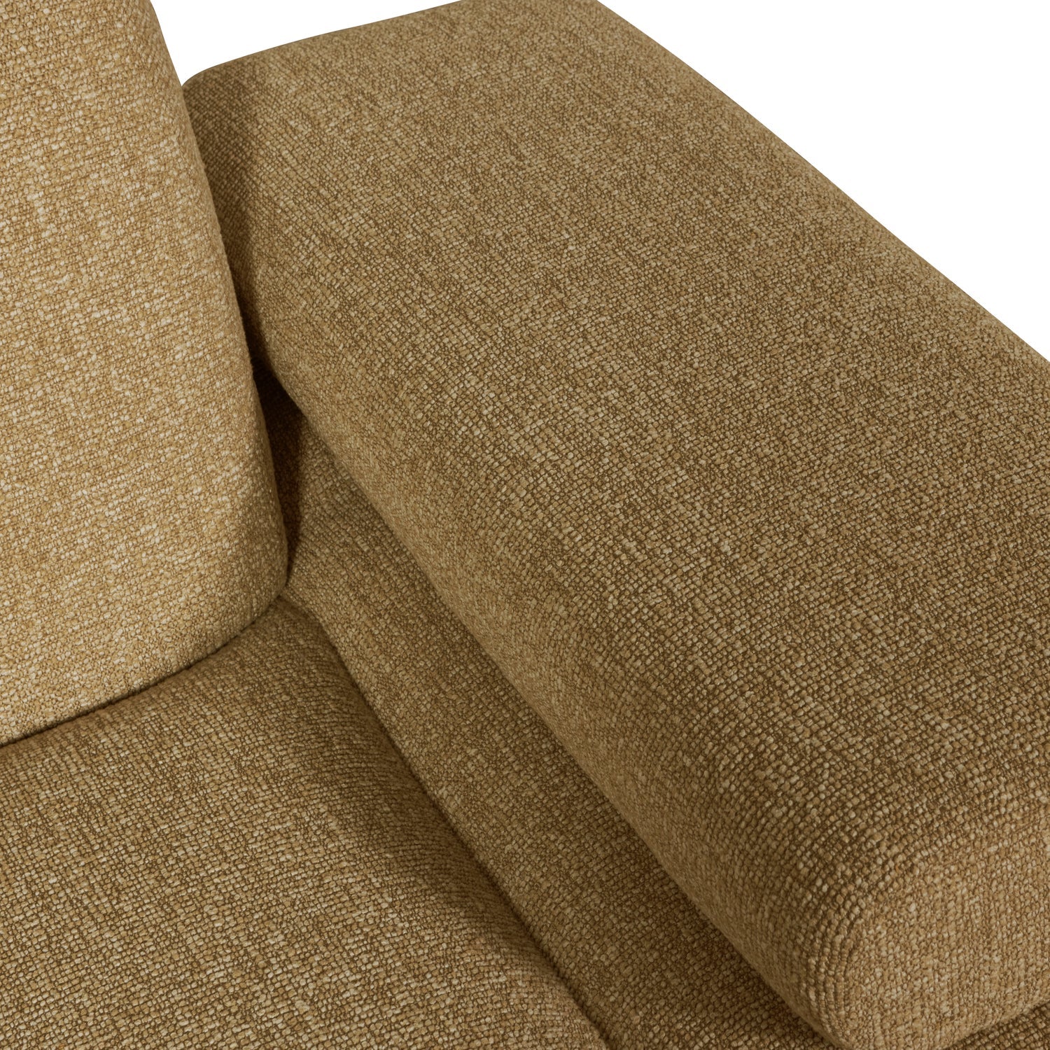 MOJO modular sofa - right-side element dark honey bouclé