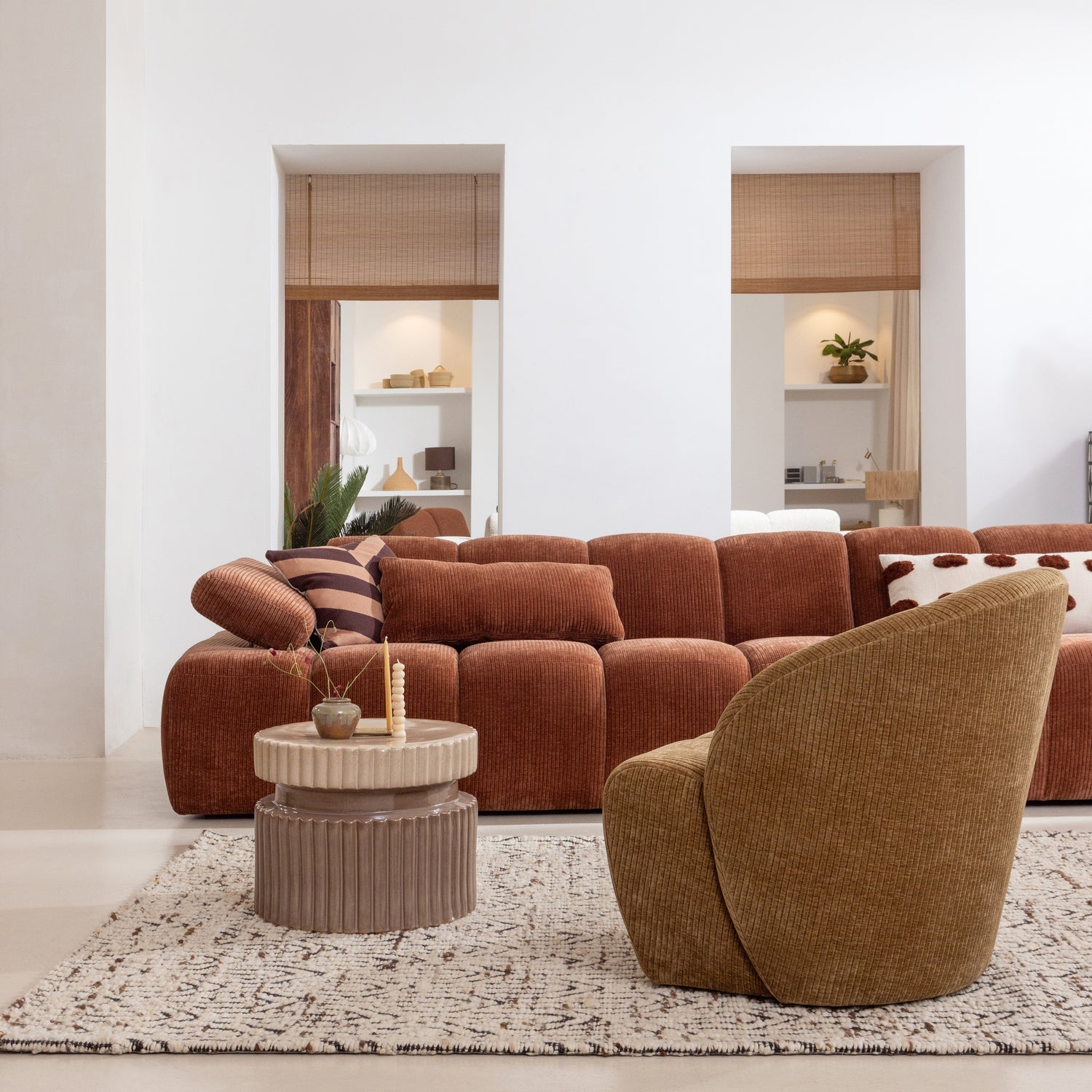 MOJO Ecru Swivel Armchair