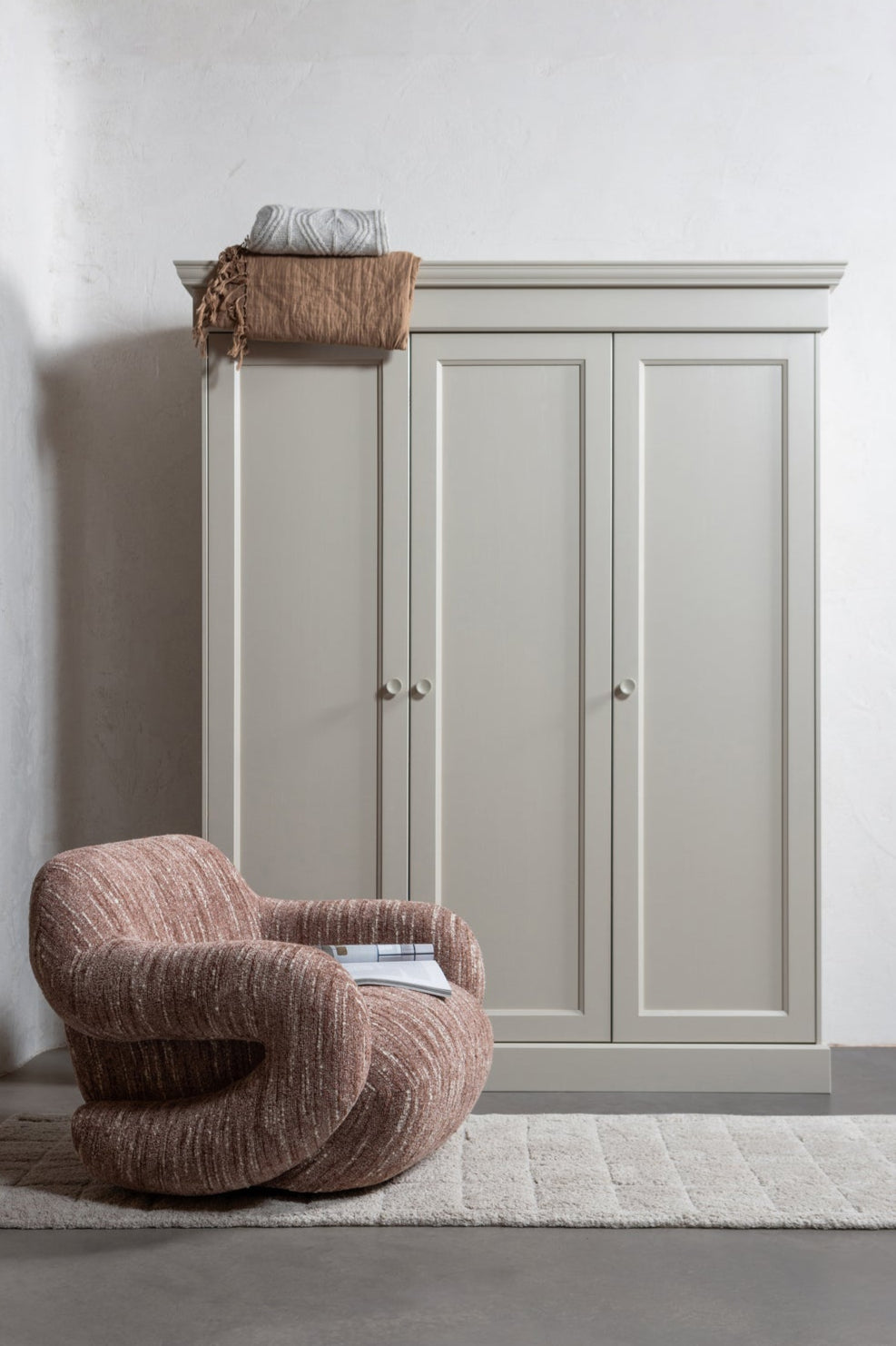 Olivia Wardrobe Pine Dust [FSC]